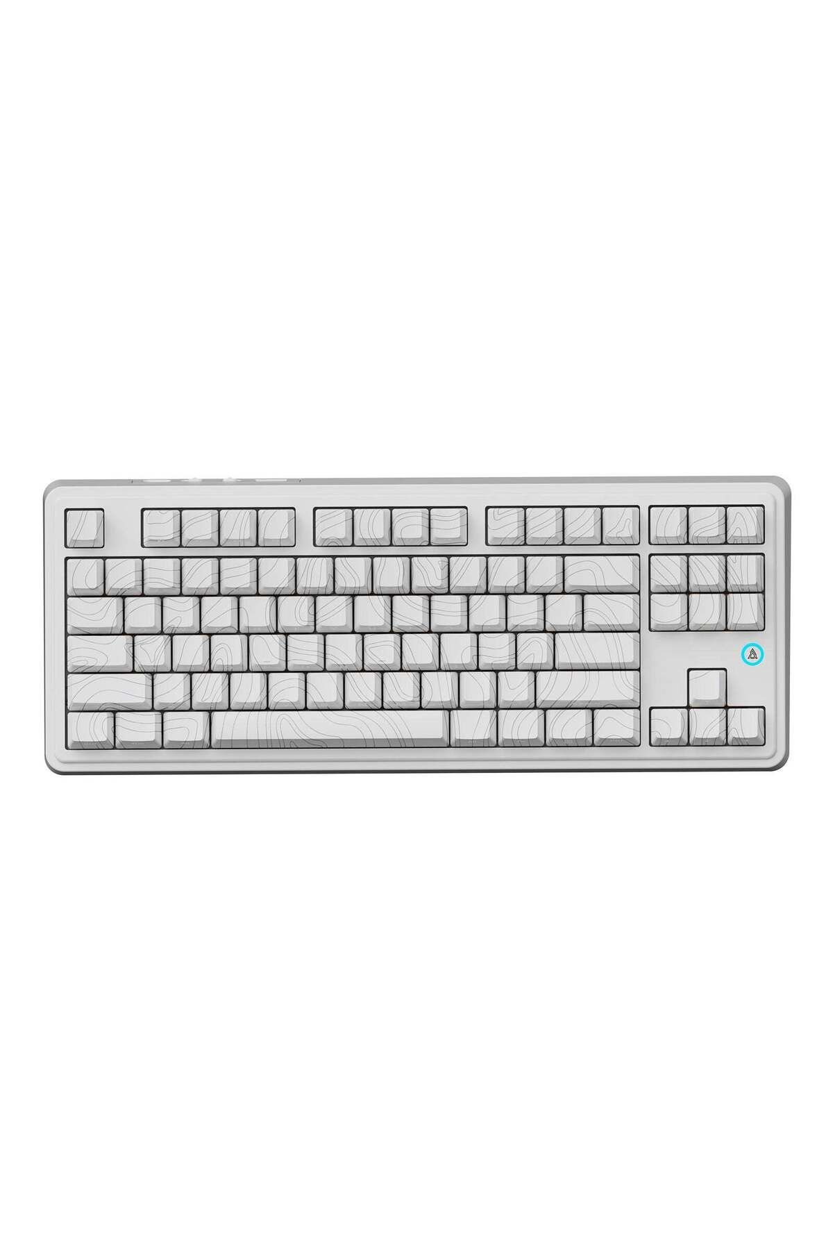 Ajazz AK870 Plus 3 Bağlantı Modlu Mekanik Klavye RGB- Avocado Switch