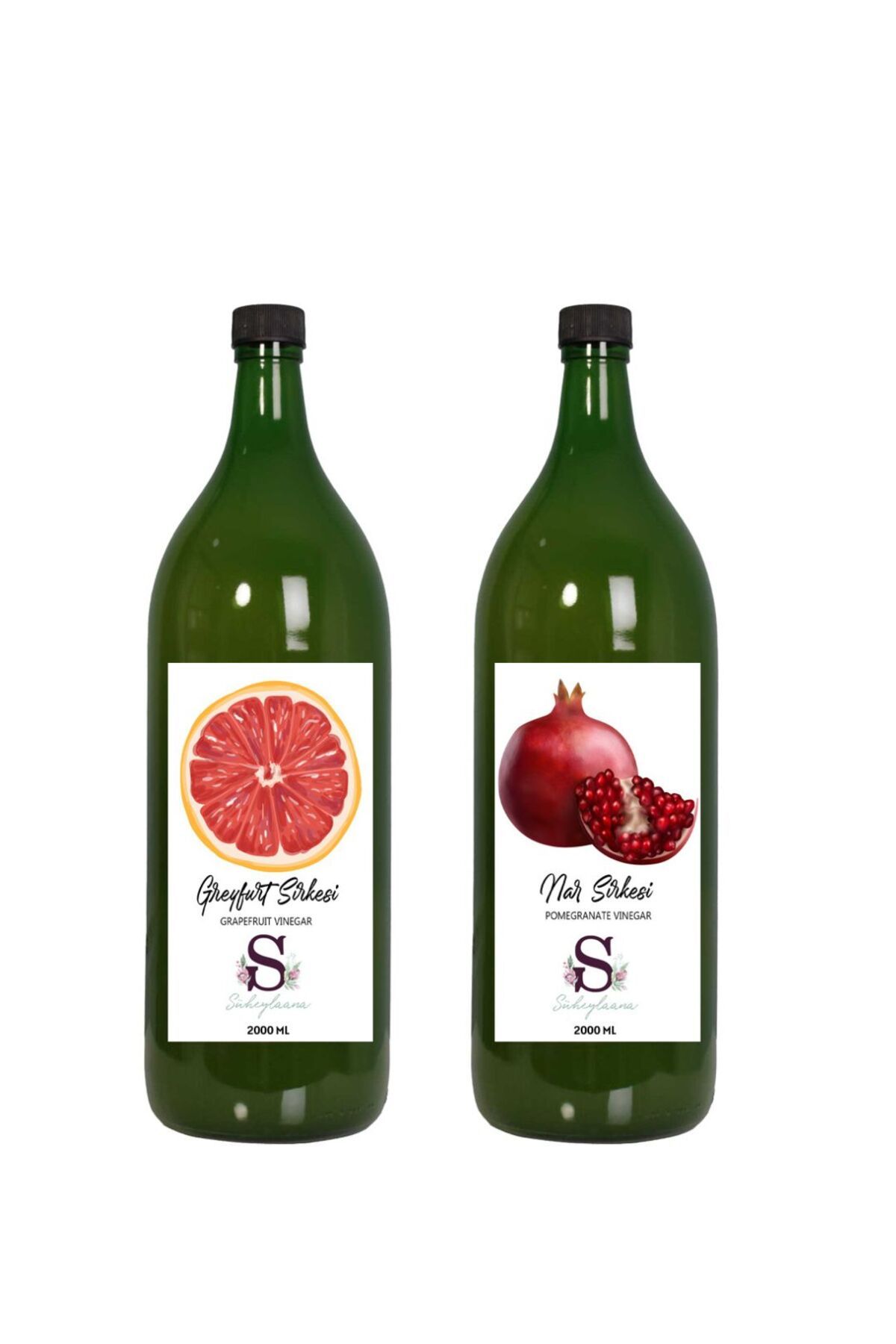 Süheylaana Doğal Greyfurt Sirkesi 2000 Ml - Doğal Nar Sirkesi 2000 Ml