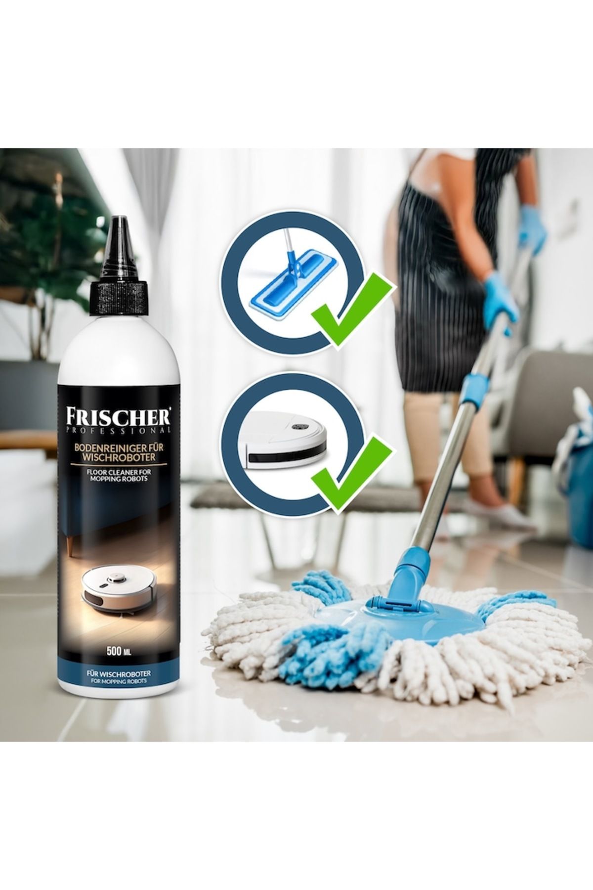 icover-Soluție de curățare pentru aspirator robot cu mop, concentrată, 500 ml 3