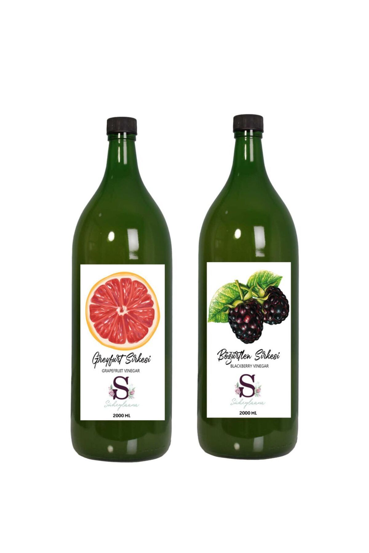 Süheylaana Doğal Greyfurt Sirkesi 2000 Ml - Doğal Böğürtlen Sirkesi 2000 Ml