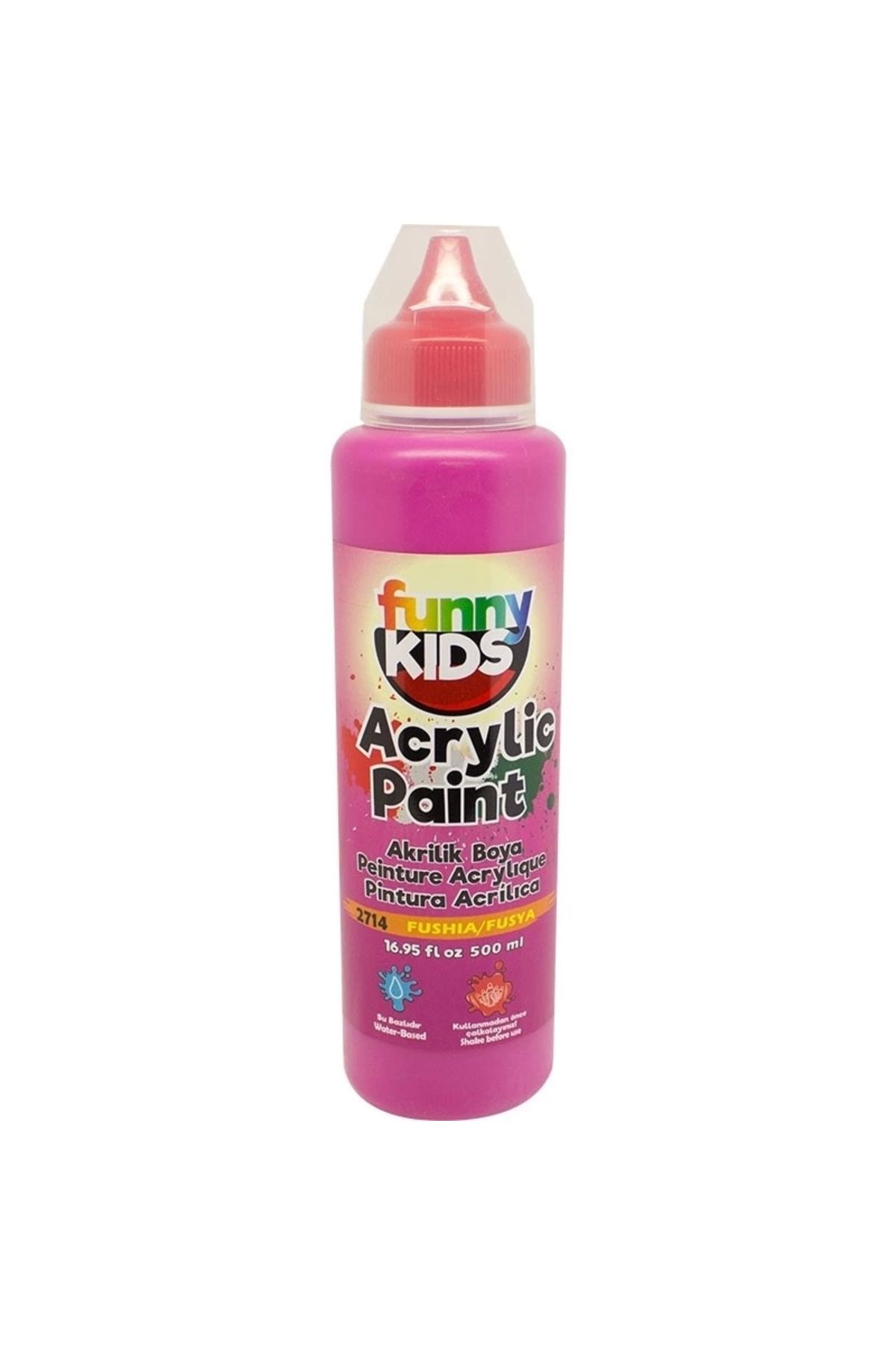 funny kids FUNNY KİDS AKRİLİK BOYA 500 CC FUŞYA