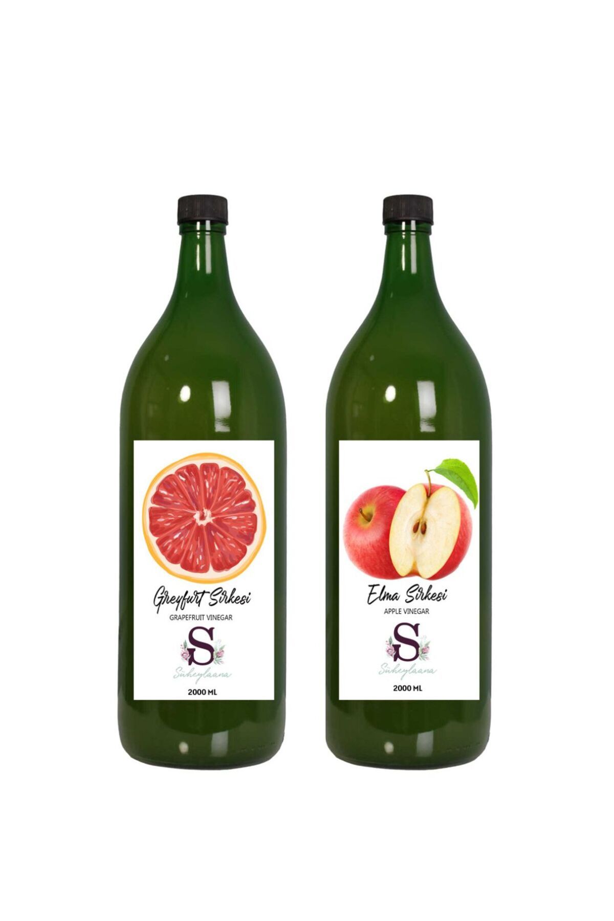 Süheylaana Doğal Greyfurt Sirkesi 2000 Ml - Doğal Elma Sirkesi 2000 Ml