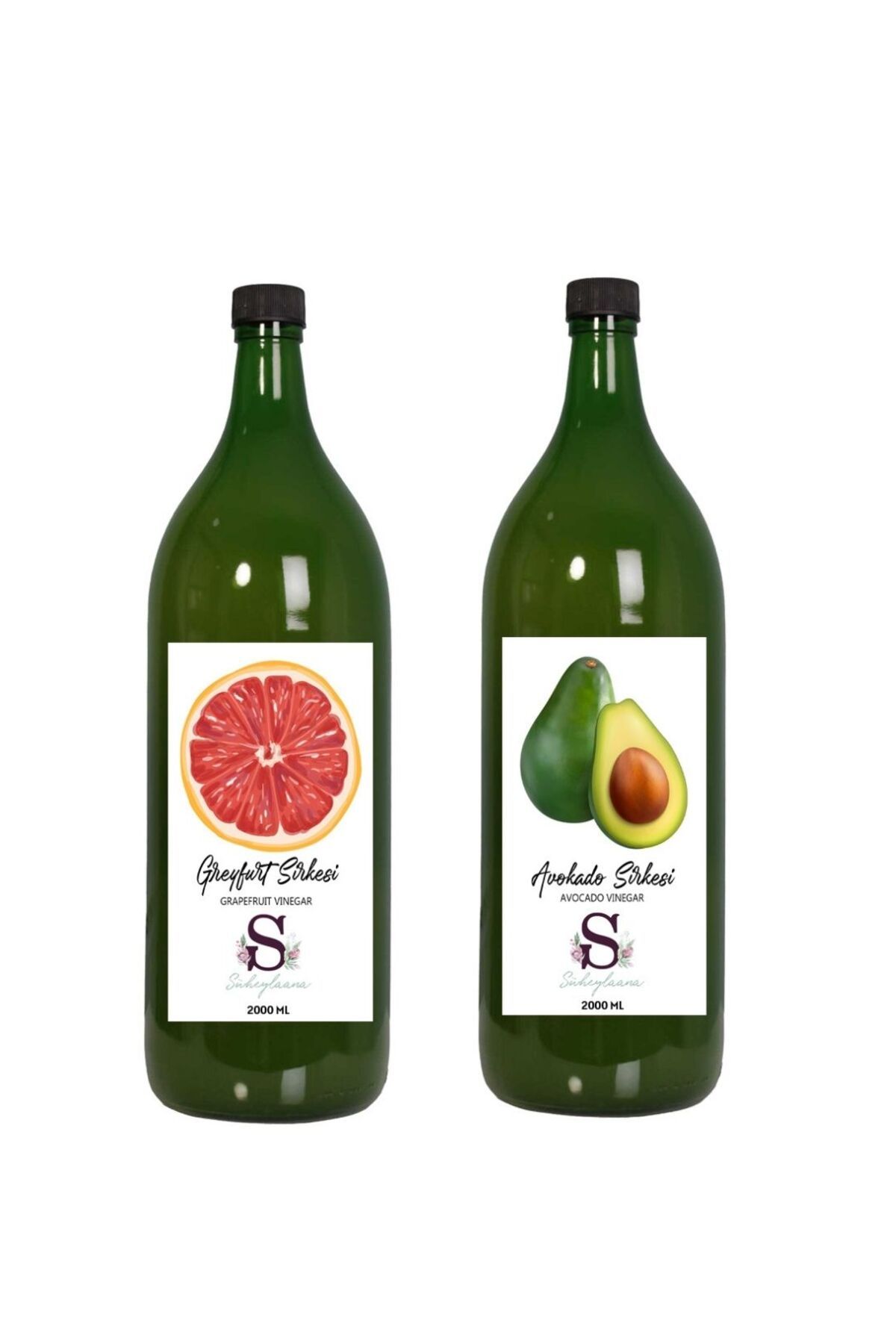 Süheylaana Doğal Greyfurt Sirkesi 2000 Ml - Doğal Avokado Sirkesi 2000 Ml