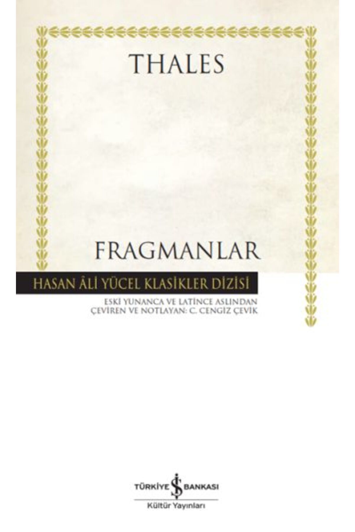 Türk Dil Kurumu Yayınları Fragmanlar - Hasan Ali Yücel Klasikleri