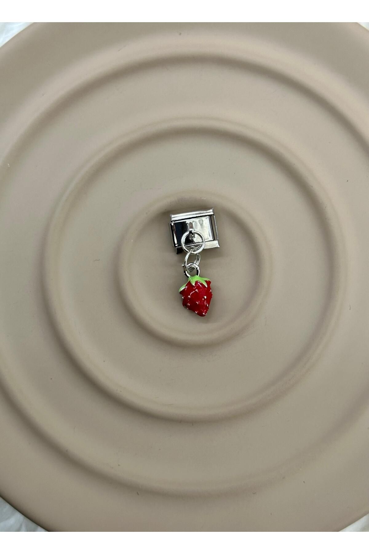 MSBTAKI stainless steel 316L Çelik Paslanmaz ve Kararmaz Çilek Charm