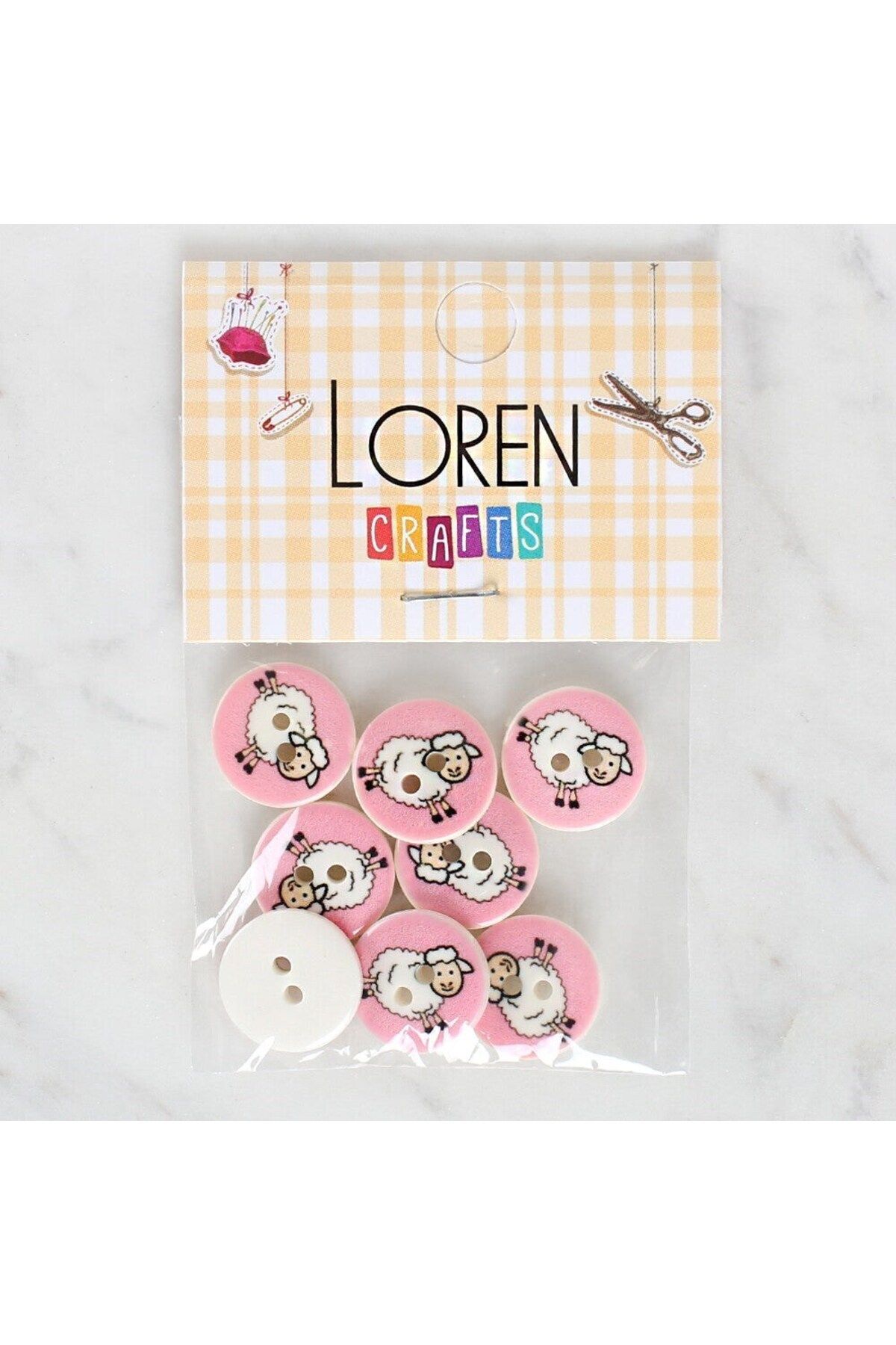 Emperium Loren Crafts 8'li Koyun Düğme - 1169