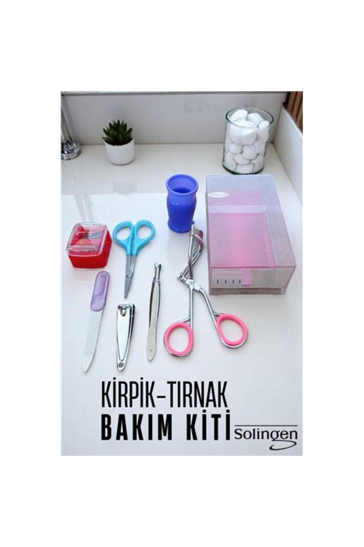 Findit Manikür Seti 6 Parça Profesyonel Tırnak ve Kaş Bakım Seti Merys Solingen