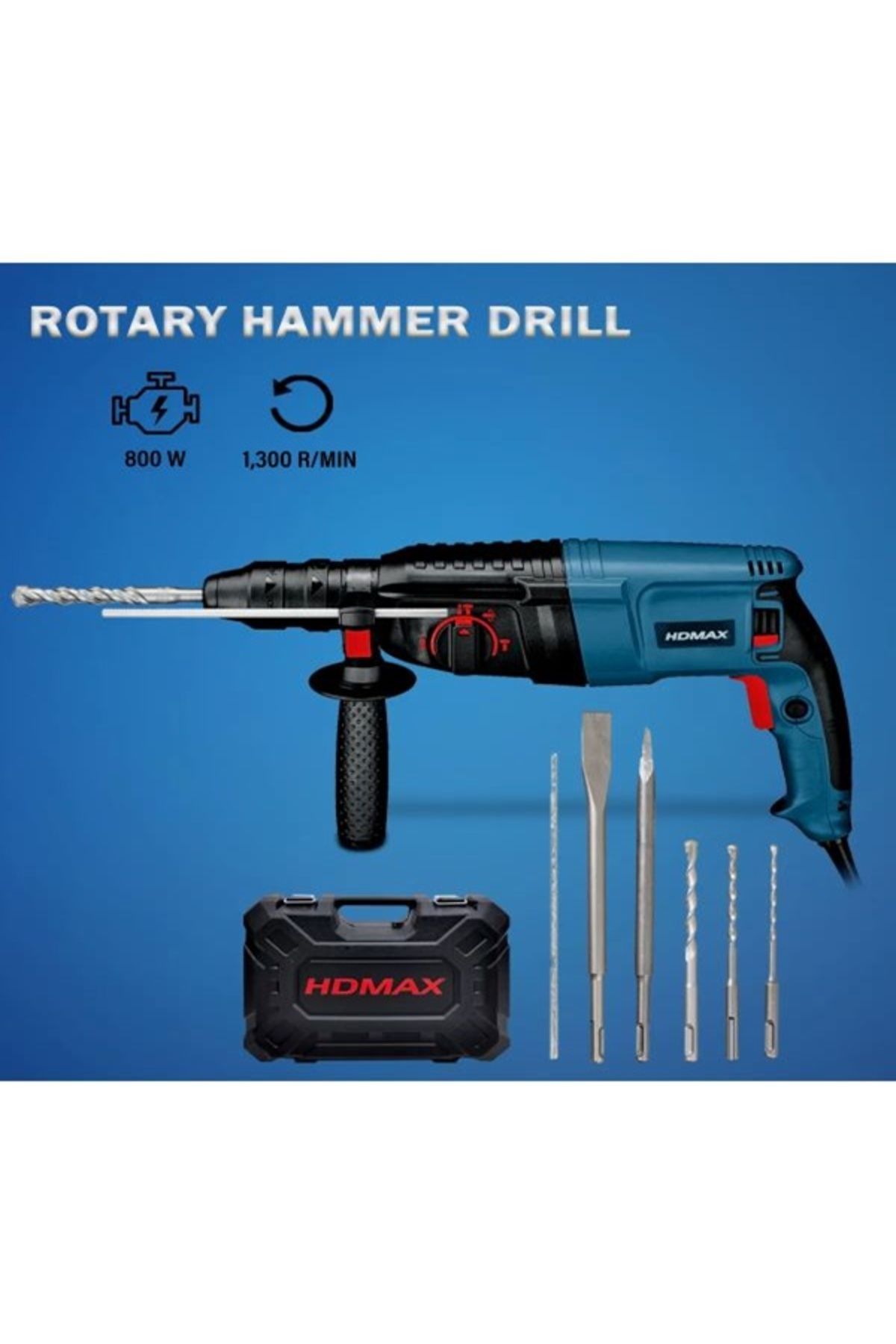 HDMAX-HD Max Drill with Hilti System, 26 mm Head - 800 Watts 6