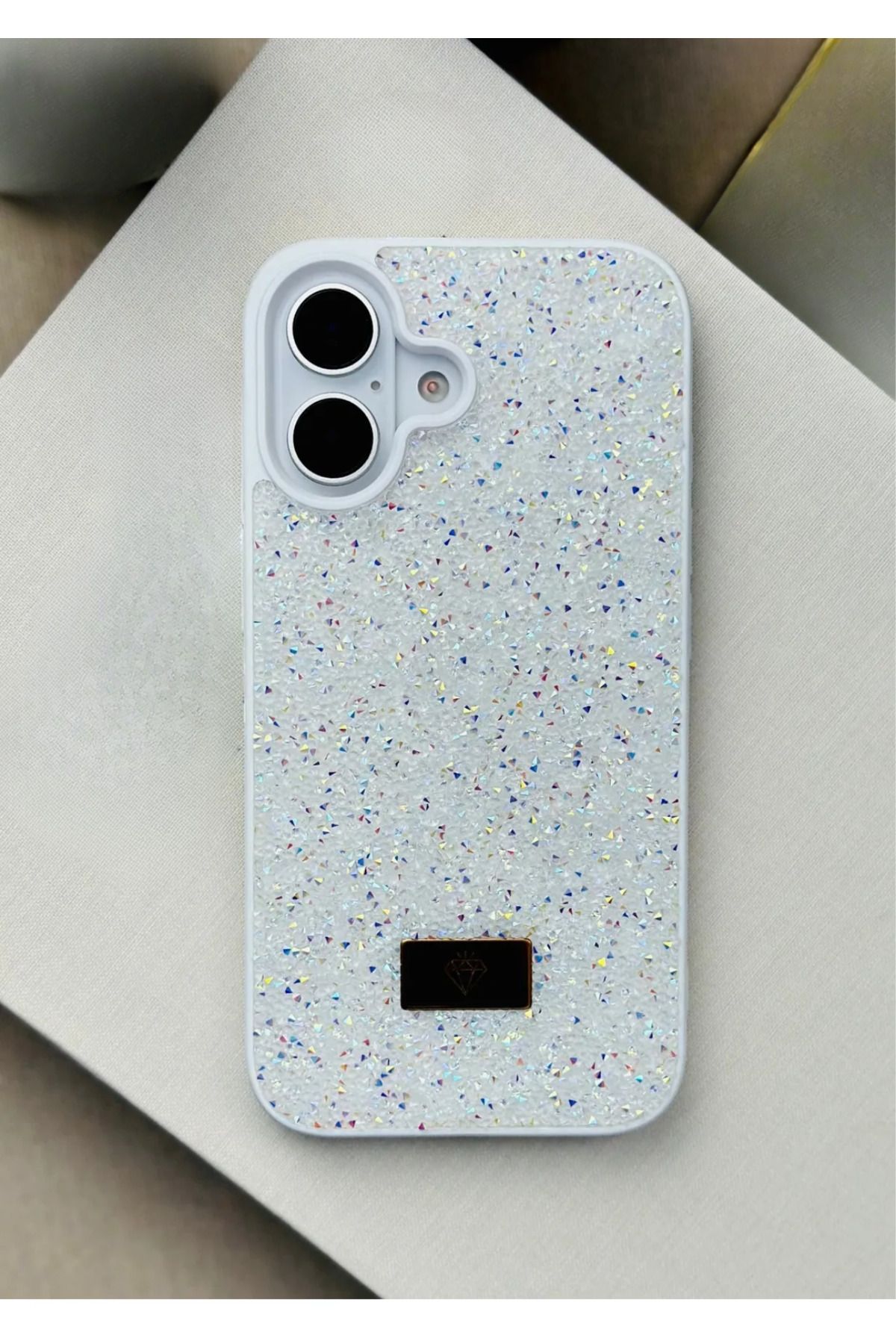 BCASE İphone 16 Taşlı Kılıf Parlak Elmas Tasarım Lüx
