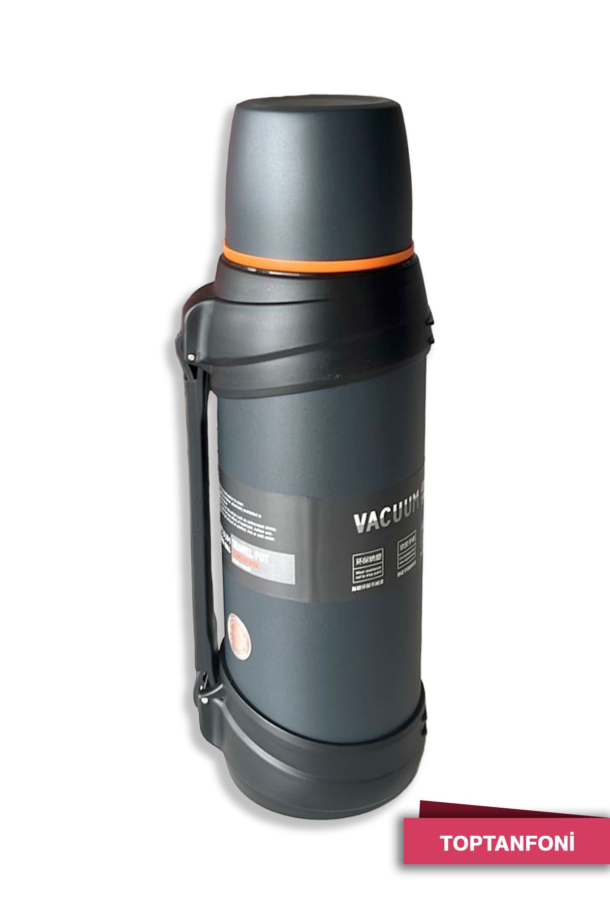 TOPTANFONİ Vacuum 2.5 Litre Paslanmaz Çelik Termos – 48 Saat Sıcak Soğuk Tutma Özellikli Katmanlı Yapı