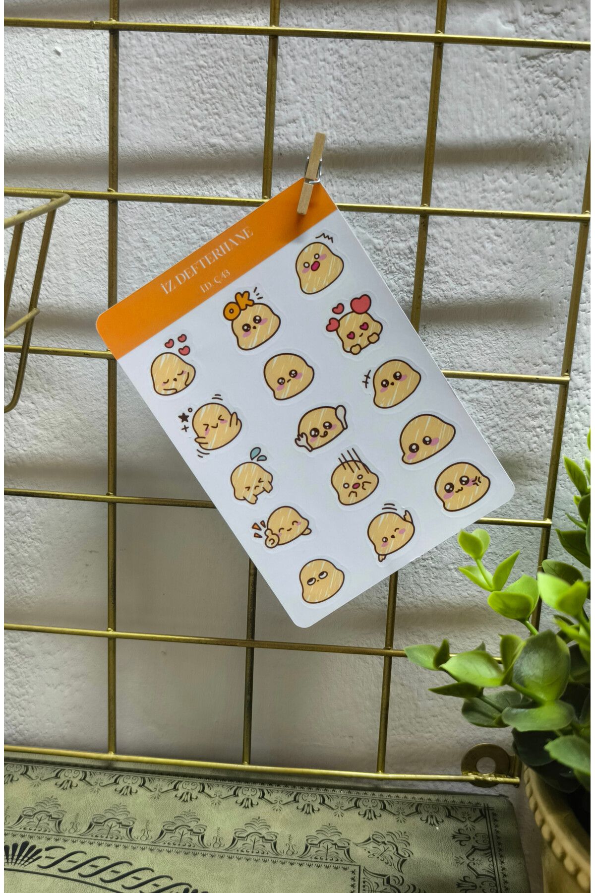 İZ DEFTERHANE Eğlenceli Çıkartma Sticker ( Ajanda, defter, planlayıcılar için uygundur)