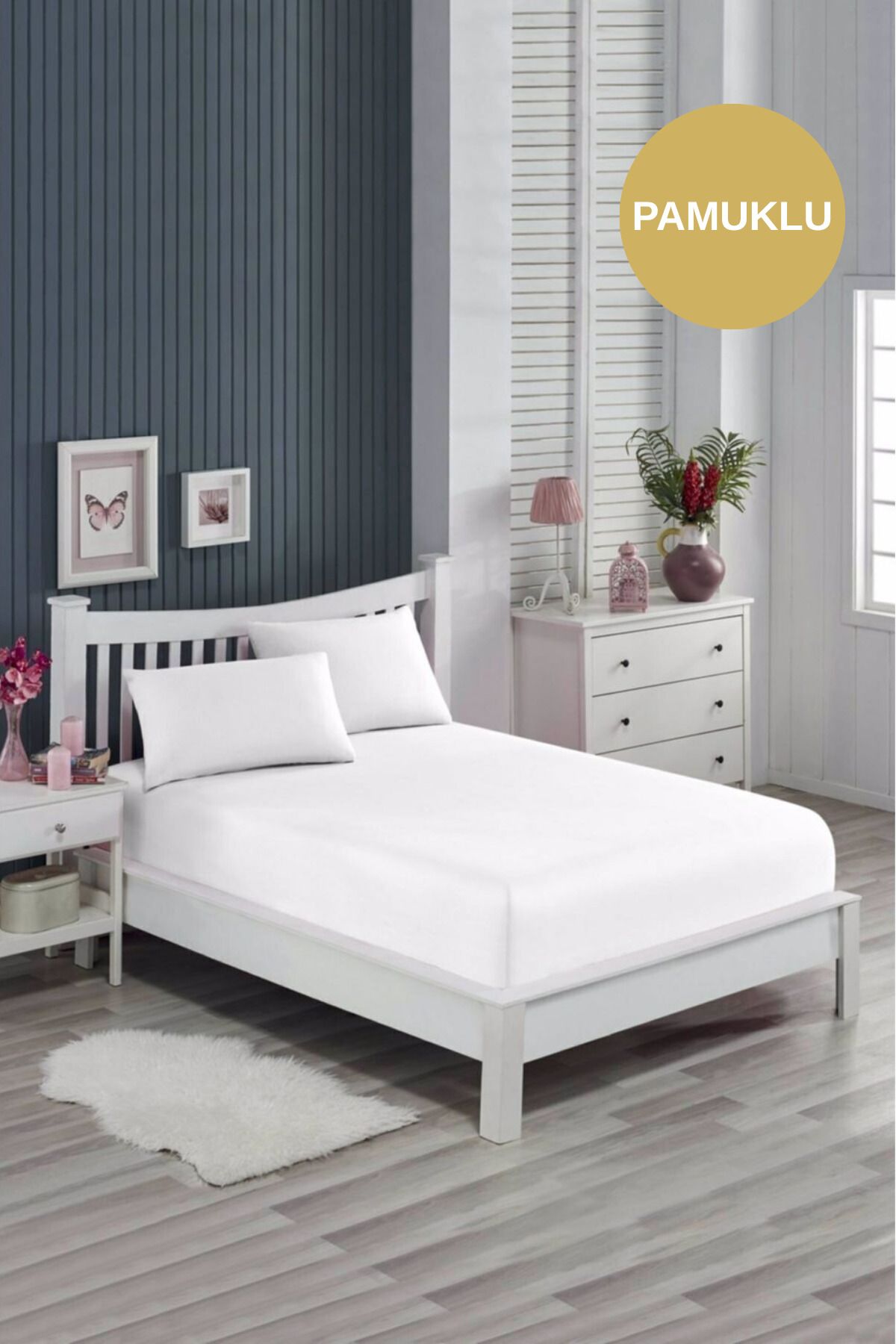 Sheri Home Tekstil Life Çift Kişilik Çarşaf Yastık Seti BeyazTY555565565688
