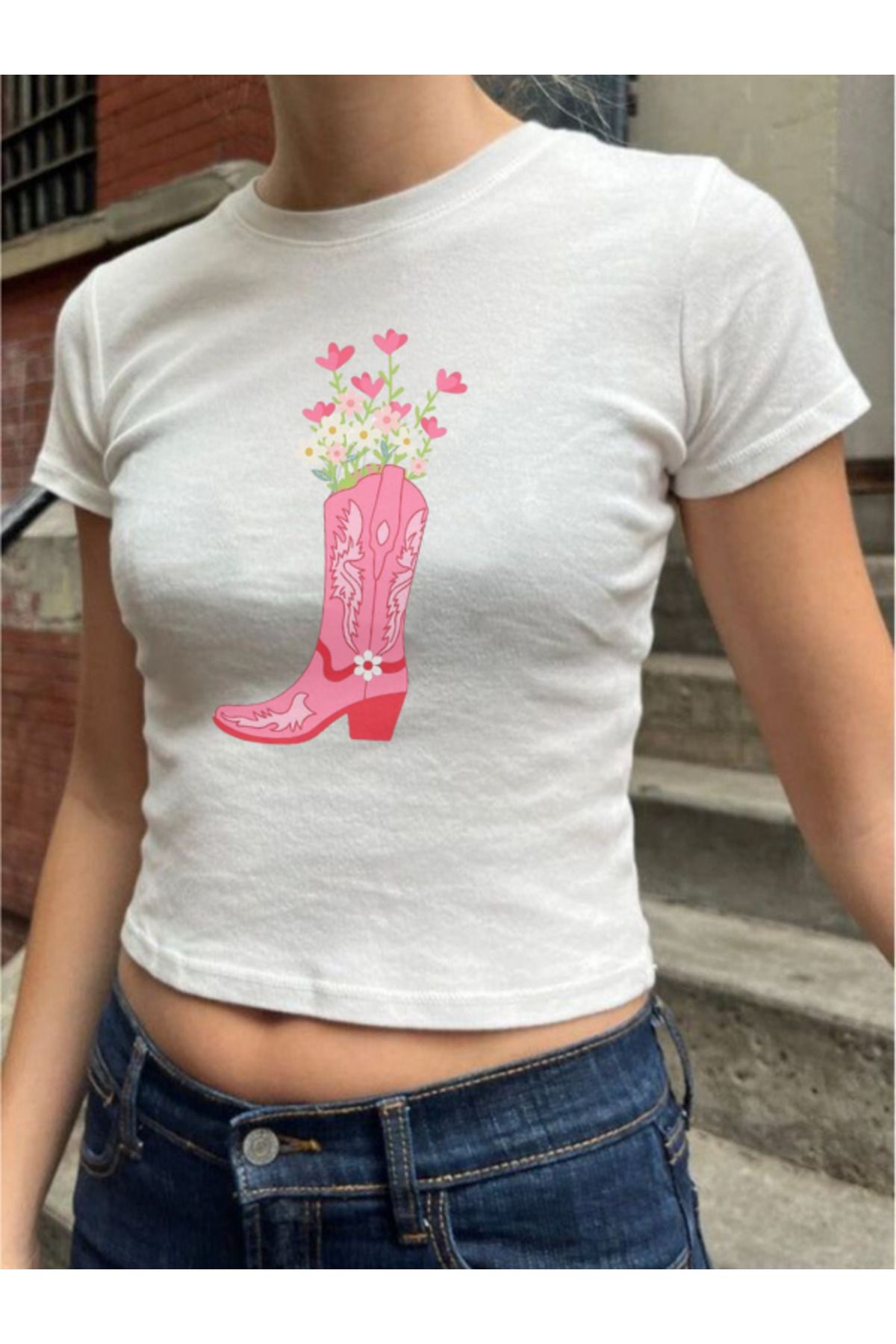 DEEFWEAR DREICH COWGIRL BOATS (1) BASKILI BEYAZ CROP