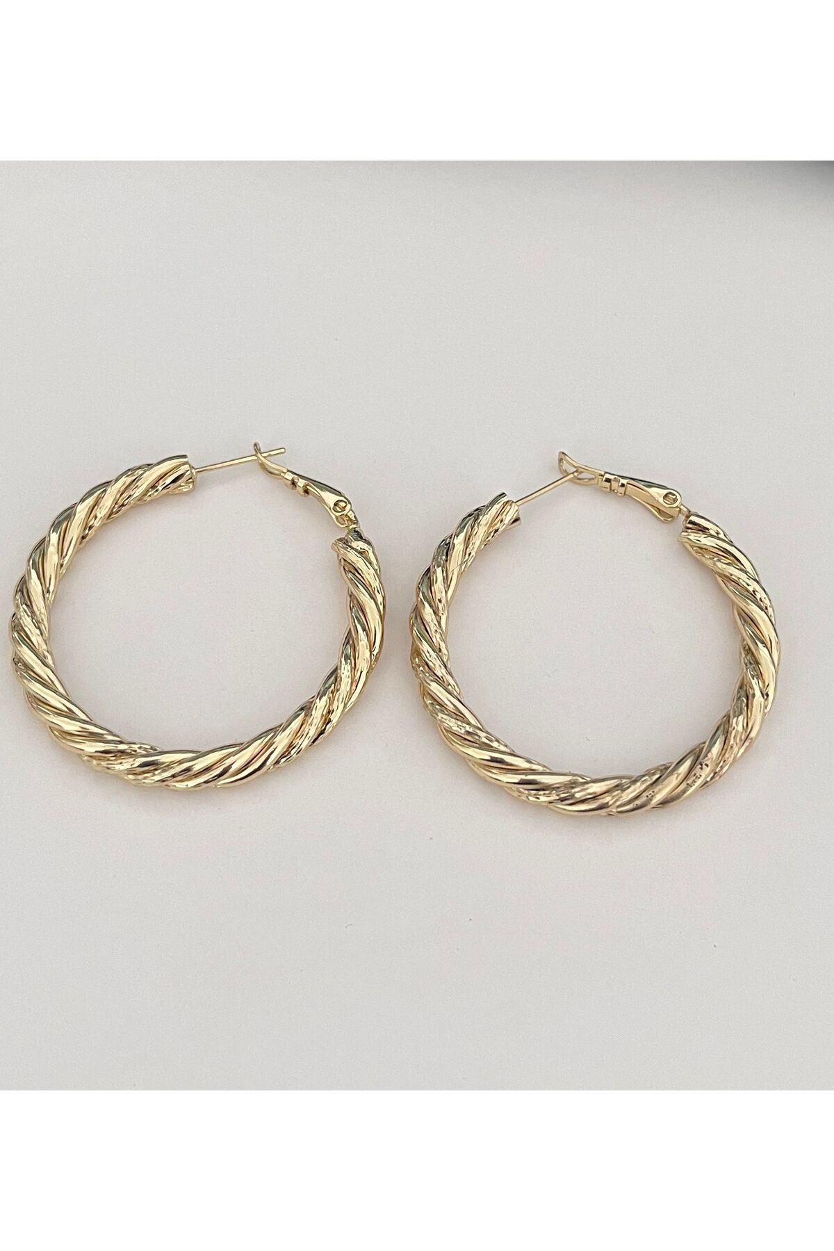 stainles steel VIP 14K Burgu Halka Küpe