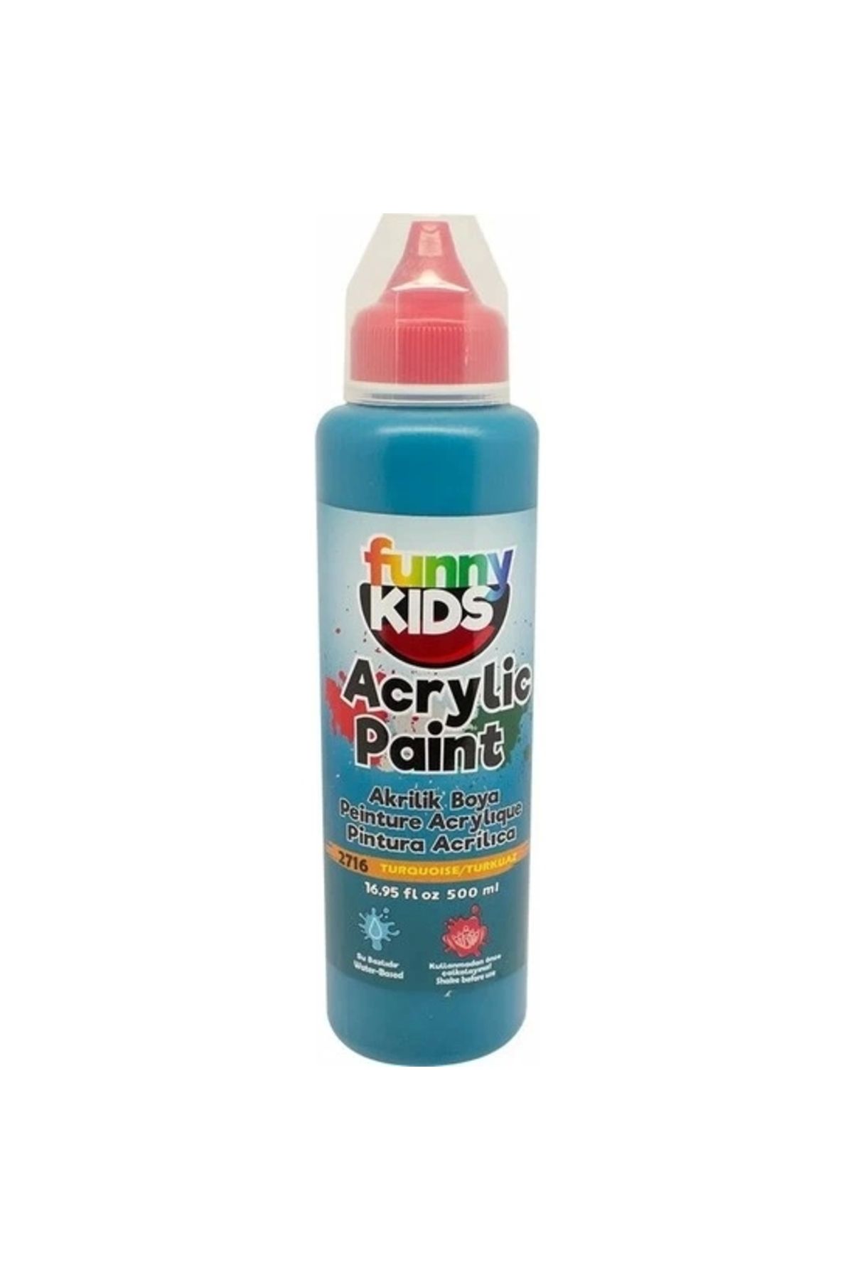 funny kids FUNNY KİDS AKRİLİK BOYA 500 CC TURKUAZ