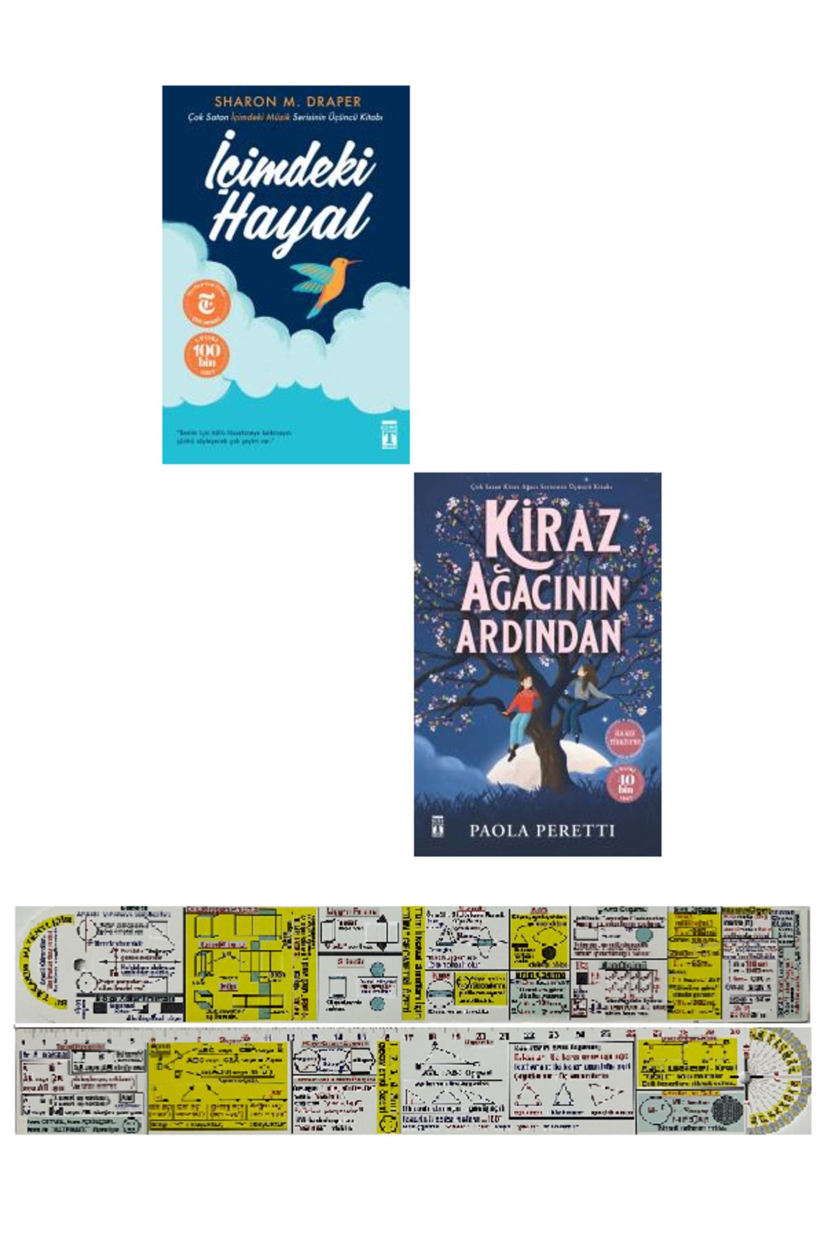 Genç Timaş İçimdeki Hayal + Kiraz Ağacının Ardından 2 Kitap Set + Mat. Öğreten Cetvel