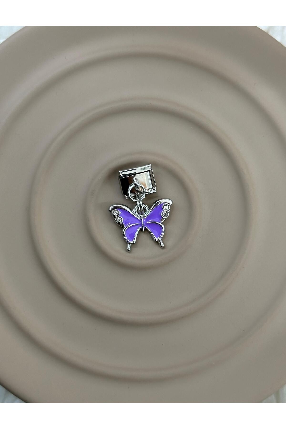 MSBTAKI stainless steel 316L Çelik Paslanmaz ve Kararmaz Kelebek Charm