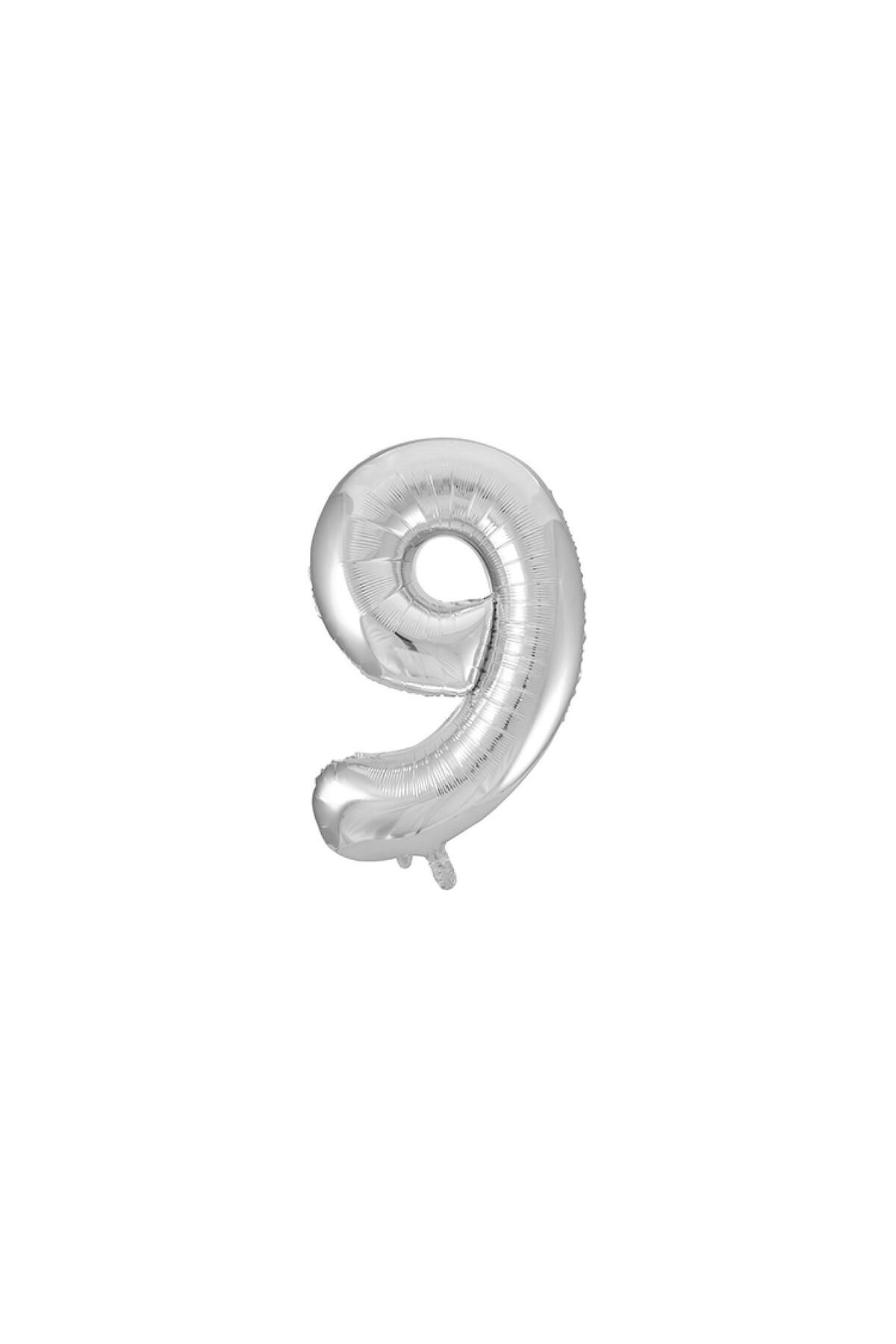 TATLI GÜNLER 34" FOLYO BALON RAKAM 9 GÜMÜŞ