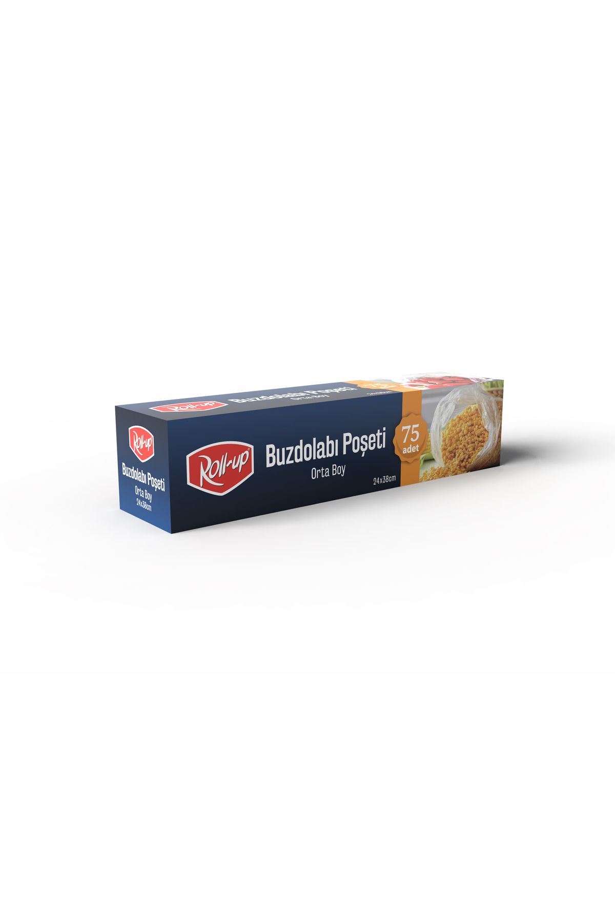 Roll-Up Buzdolabı Poşeti Orta Boy 24x38cm 75 Adet