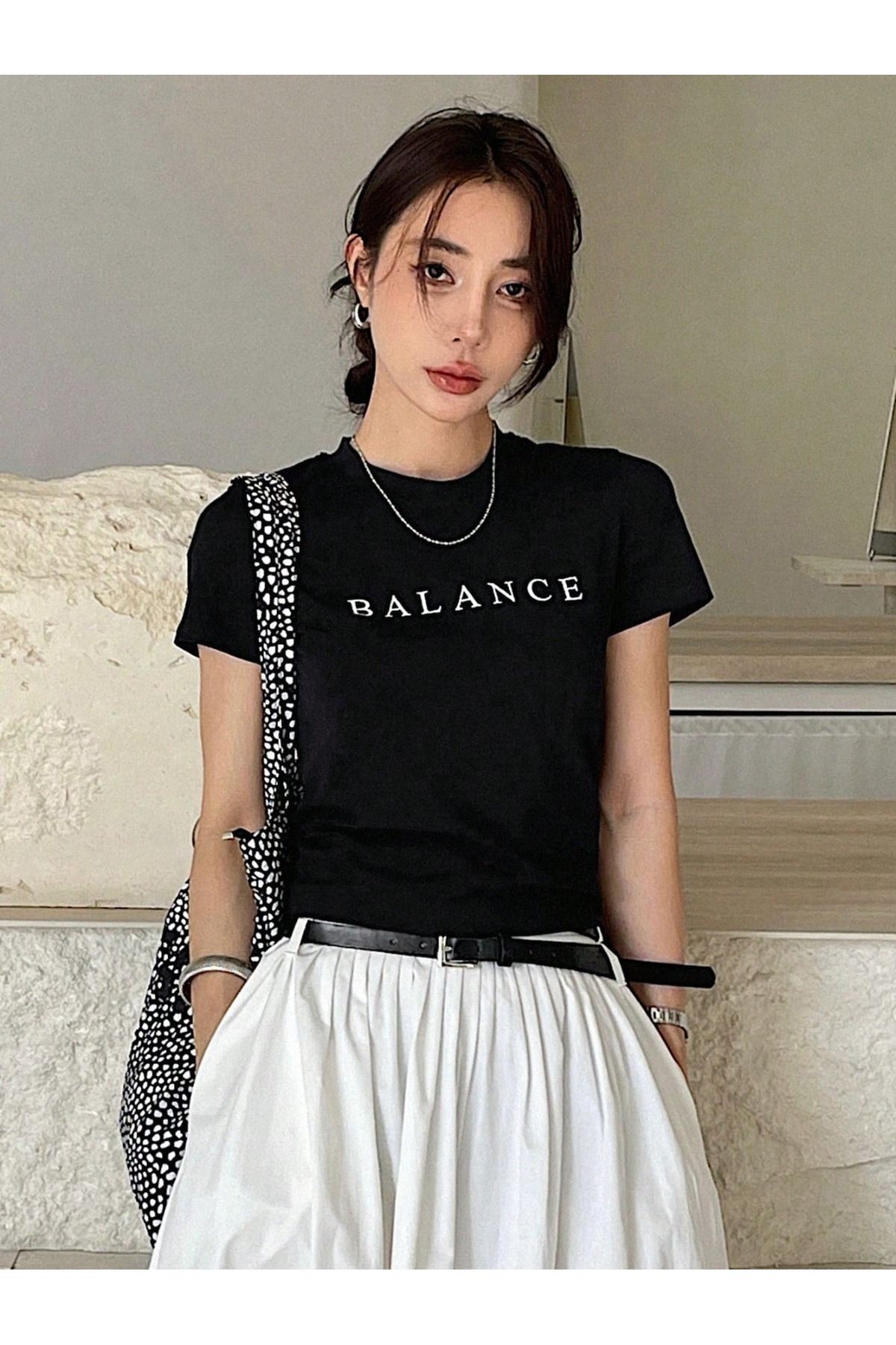 JANSO GROUP - KADIN CROP TSHIRT BASKILI 03