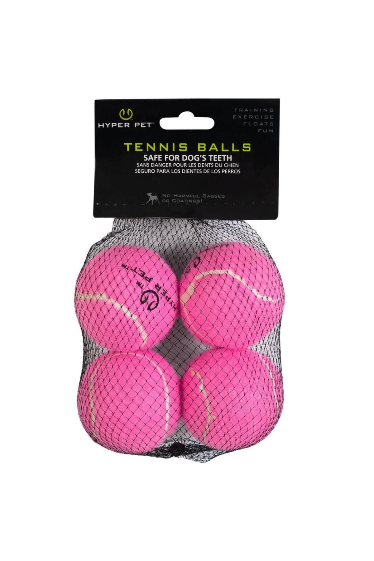 Hyper Pet 4'lü Pembe Tenis Topu Orta 6.5 Cm