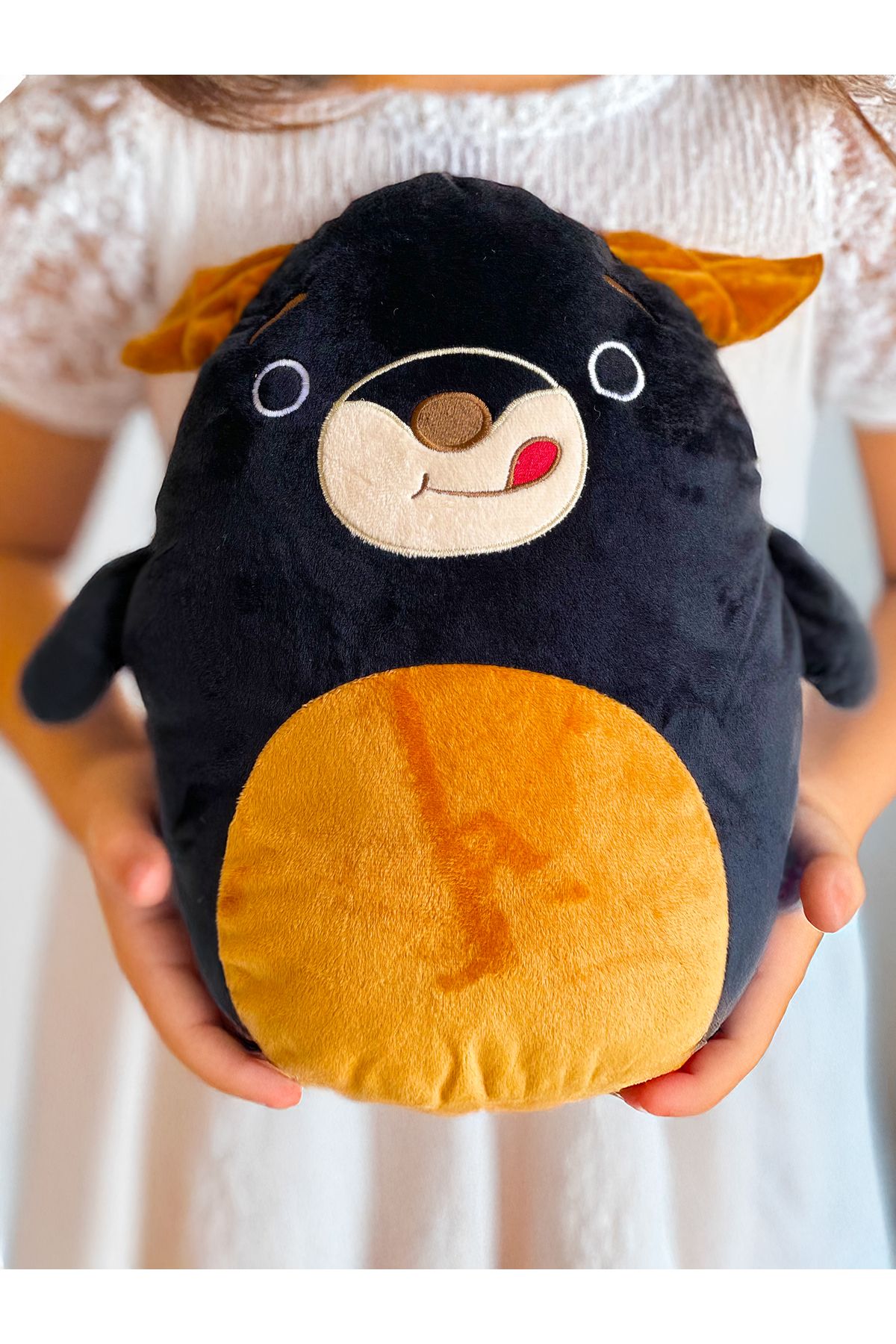 PoppyPlays Büyük Köpek Peluş Yastık 40cm - Süper yumuşak yastık