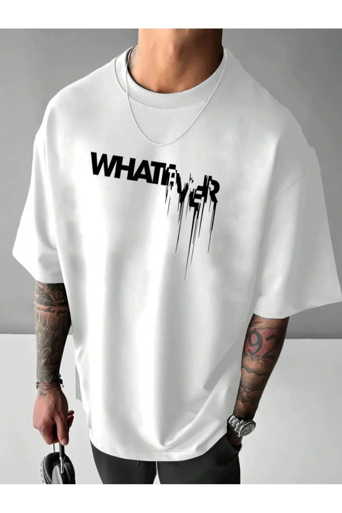 AEMİ Unisex Baskılı %100 Pamuk Oversize T-Shirt