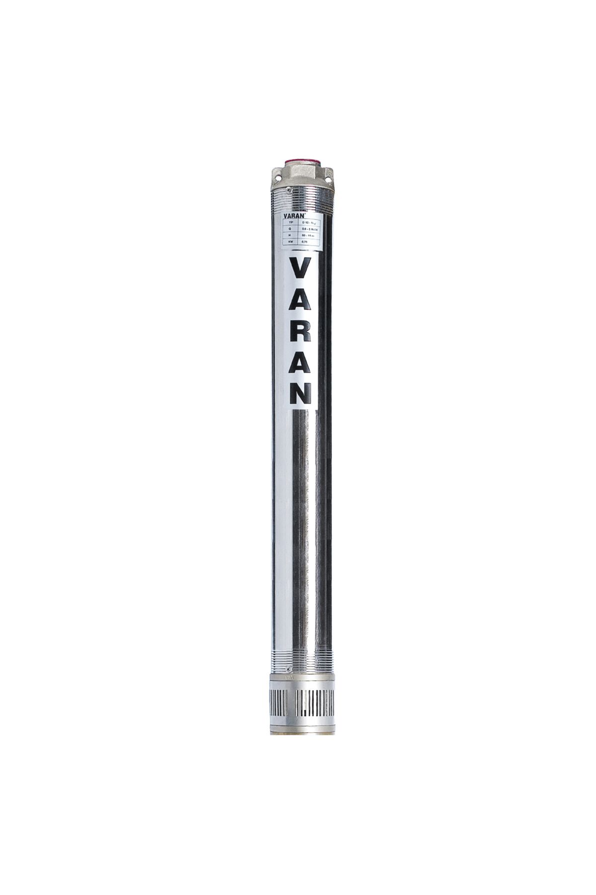 logipump Varan 4SD 4/10 (TEK POMPA) 4" Derin Kuyu Pompası 1 HP/ 0.75 kW, Monofaze 220 V, 75 Mss, 5 m3/h