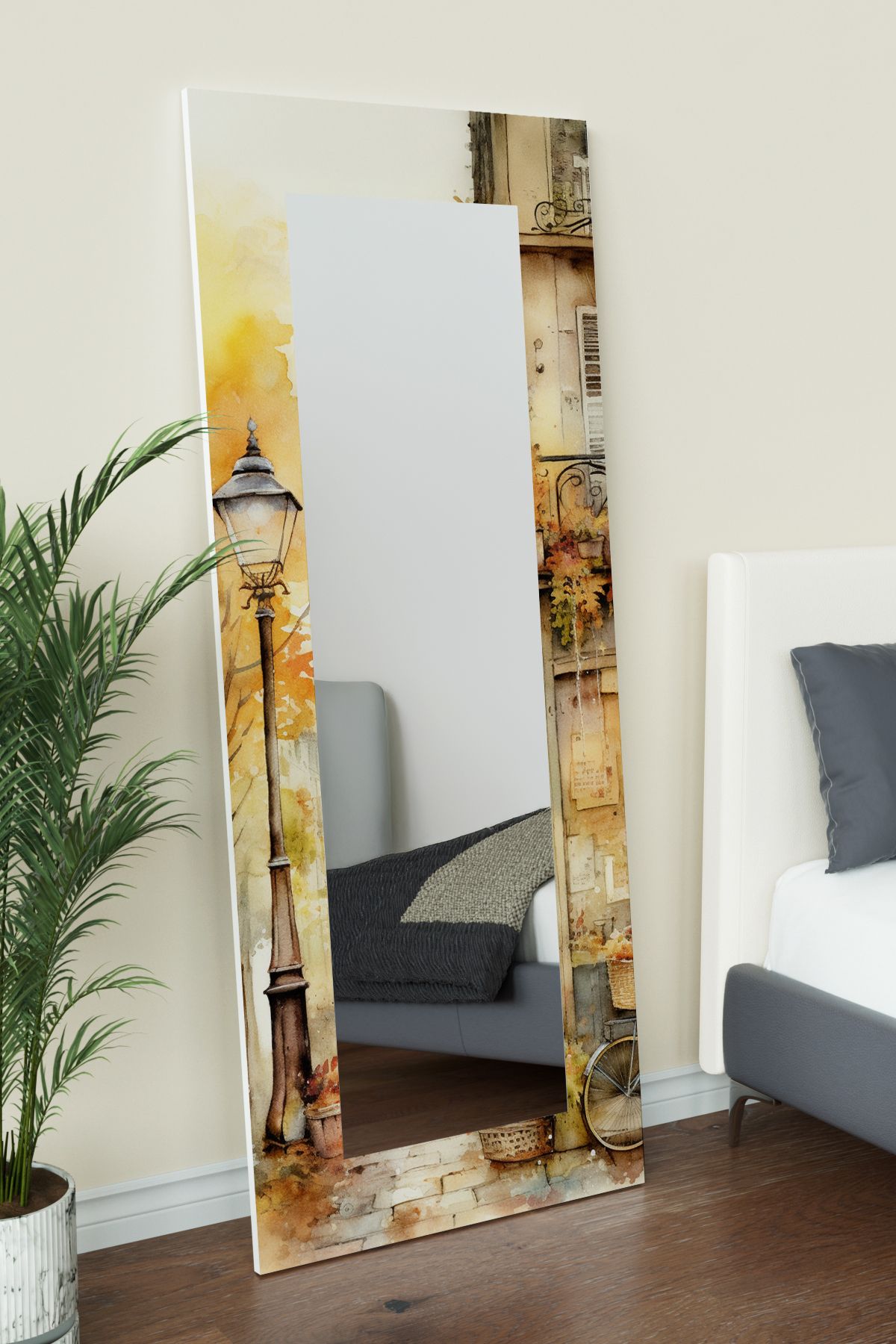 Hediyeler Kapında Hatıra Köşesi Dekoratif Boy Aynası 150x60 cm