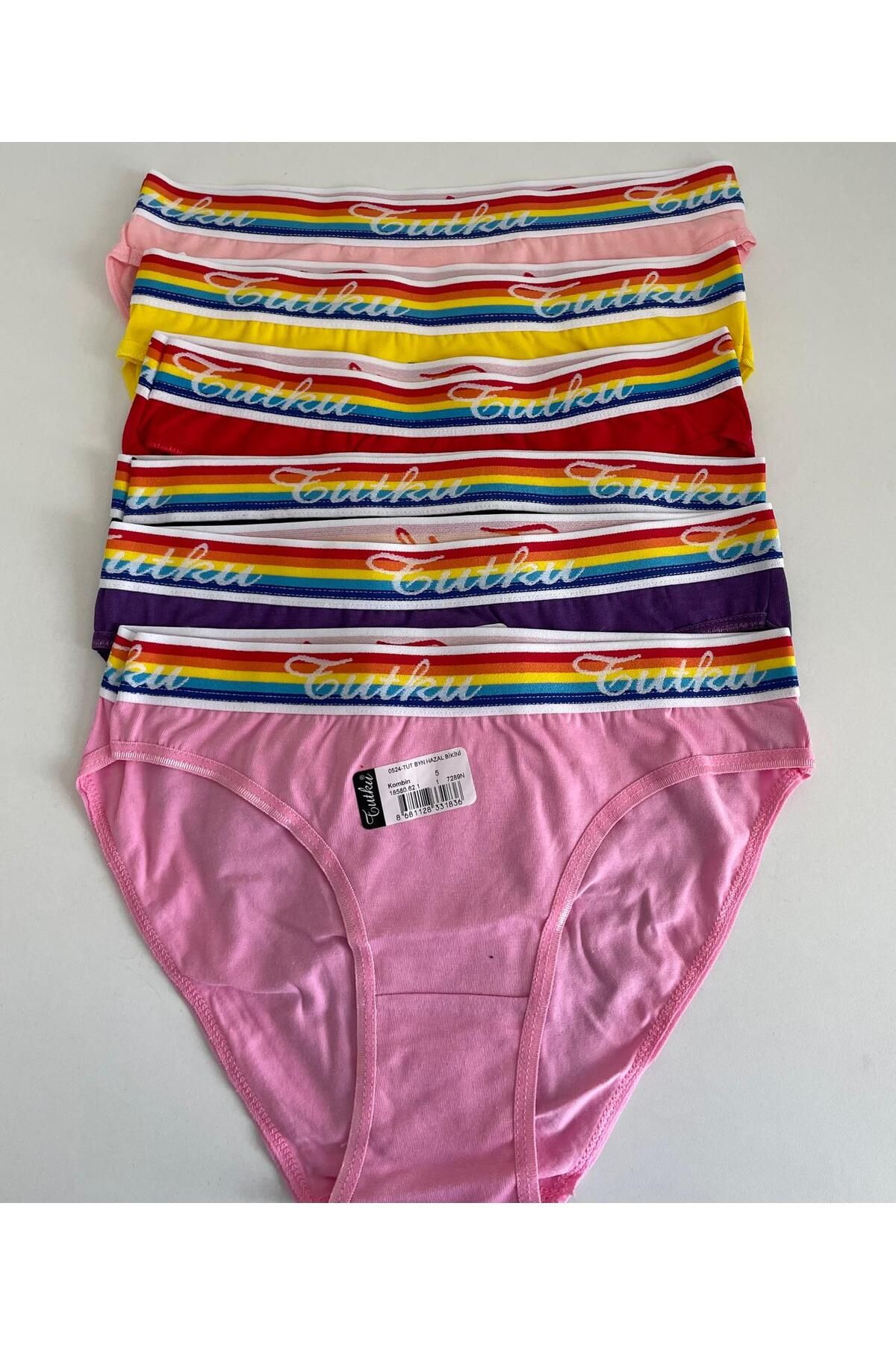H&S STORE tutku bikini (kilot) 6 lı çok renkli şık rahat ve kaliteli