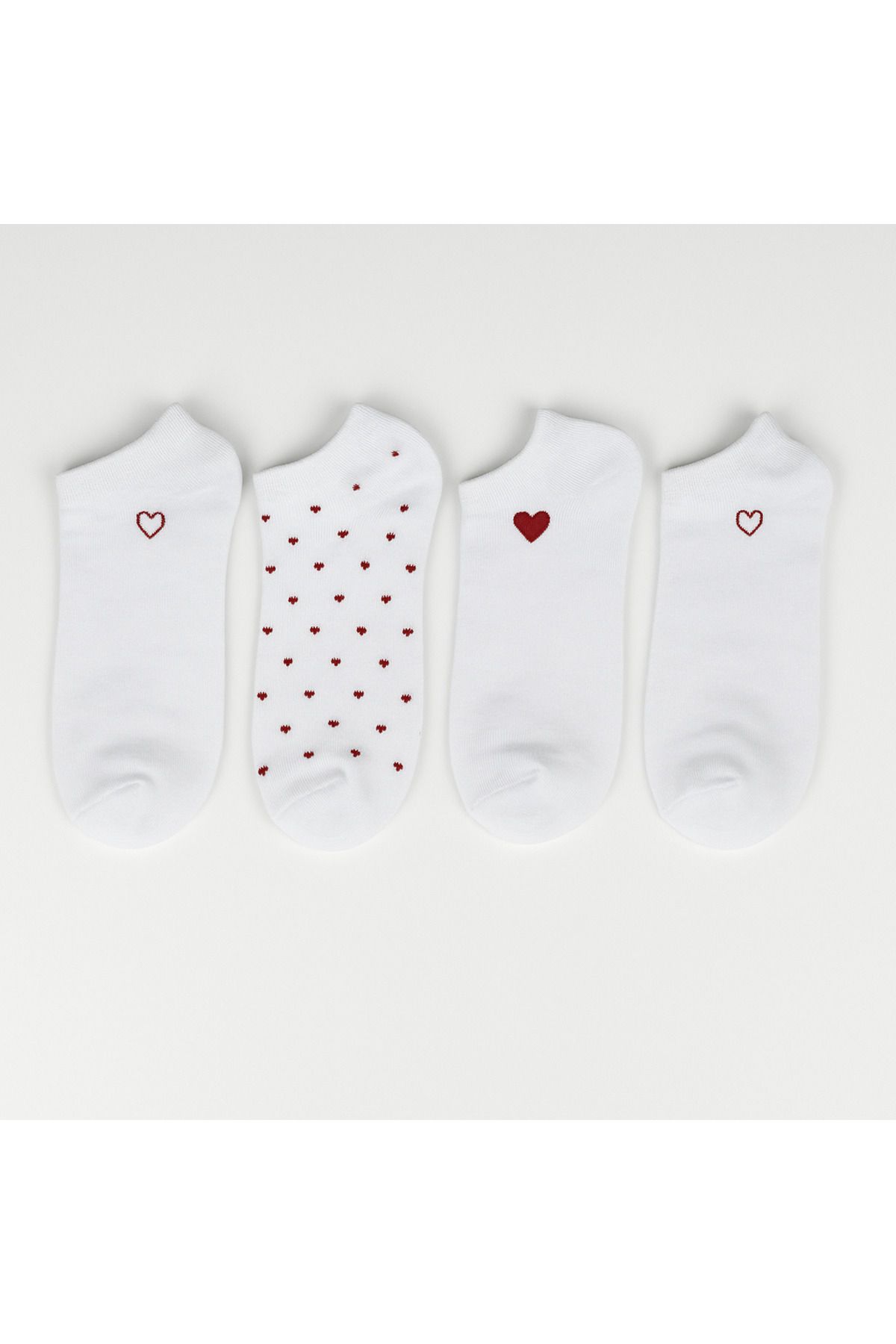 JUST SOCKS 4 lü kadın pamuk sneaker çorap