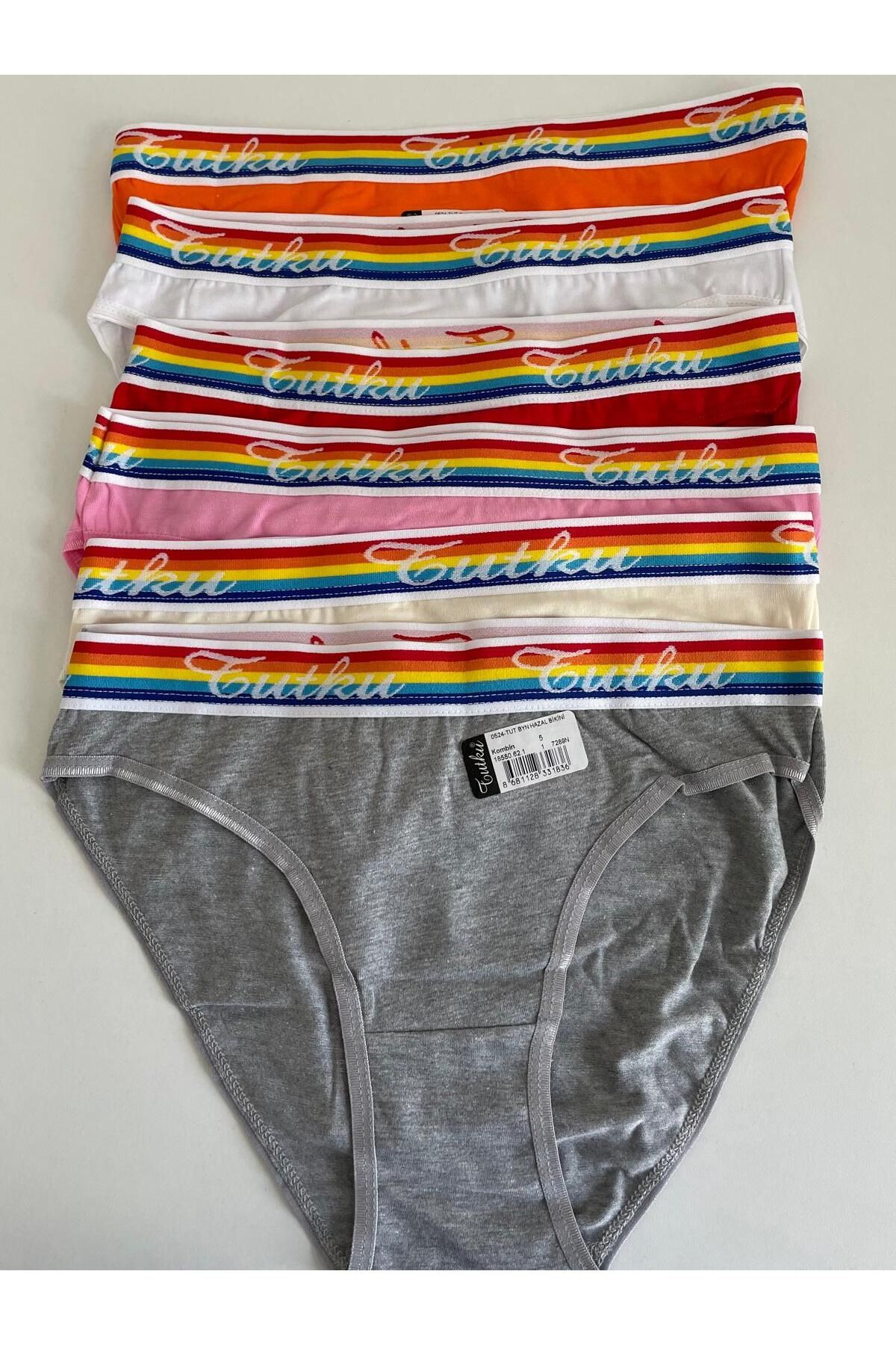H&S STORE tutku bikini (kilot) 6 lı çok renkli şık rahat ve kaliteli
