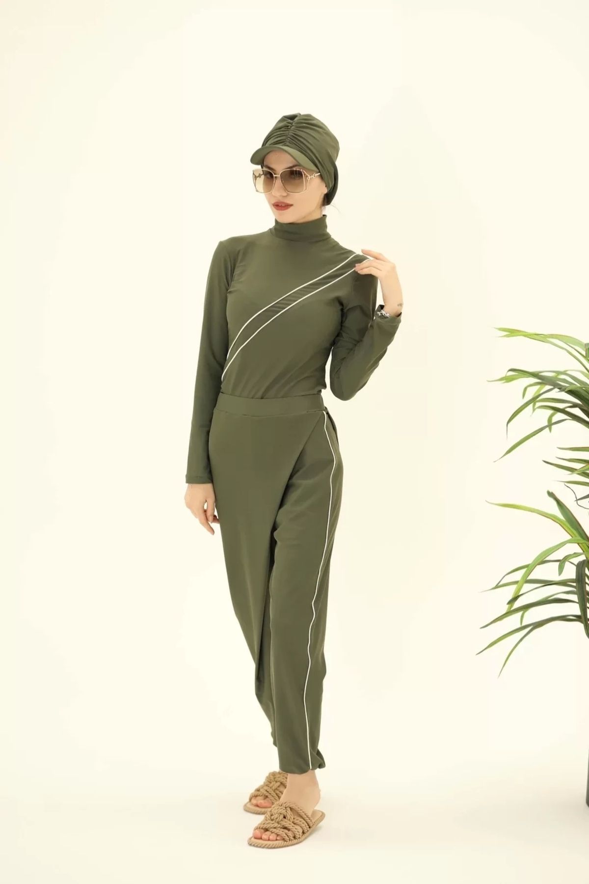 ladrans Betty Yeşil Mayo Takım