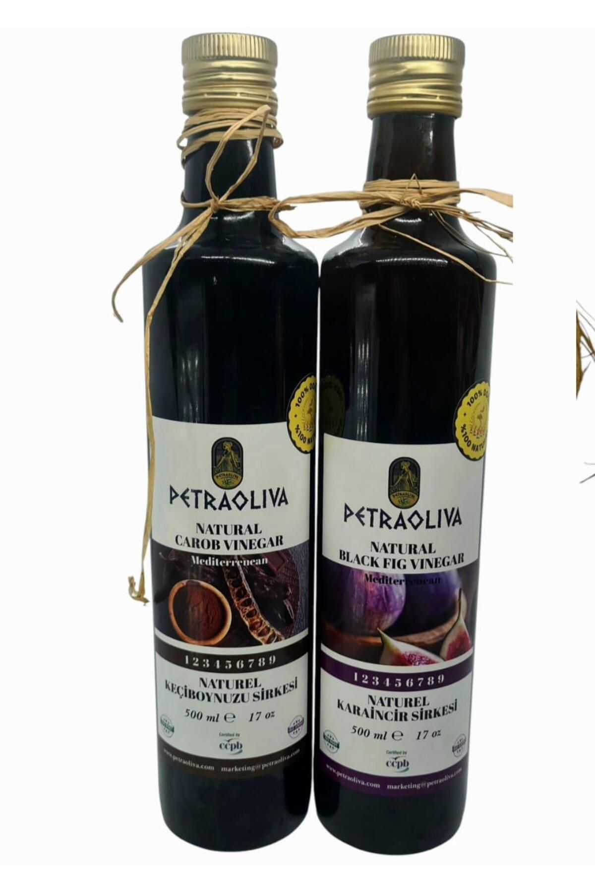 Petra Oliva Doğal Keçiboynuzu ve Karaincir Sirkesi 2 Adet X 500ml