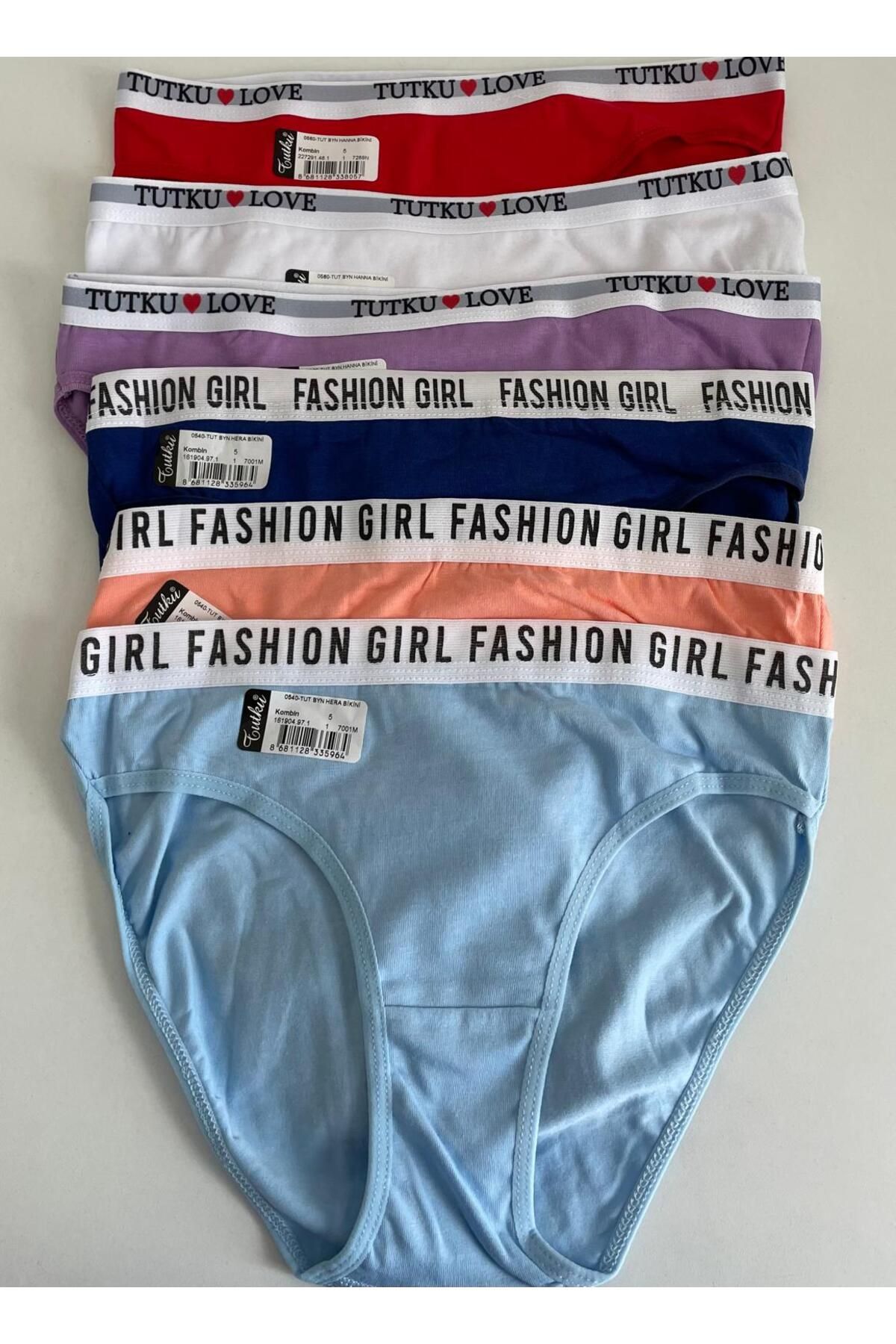 H&S STORE tutku bikini (kilot) 6 lı çok renkli şık rahat ve kaliteli