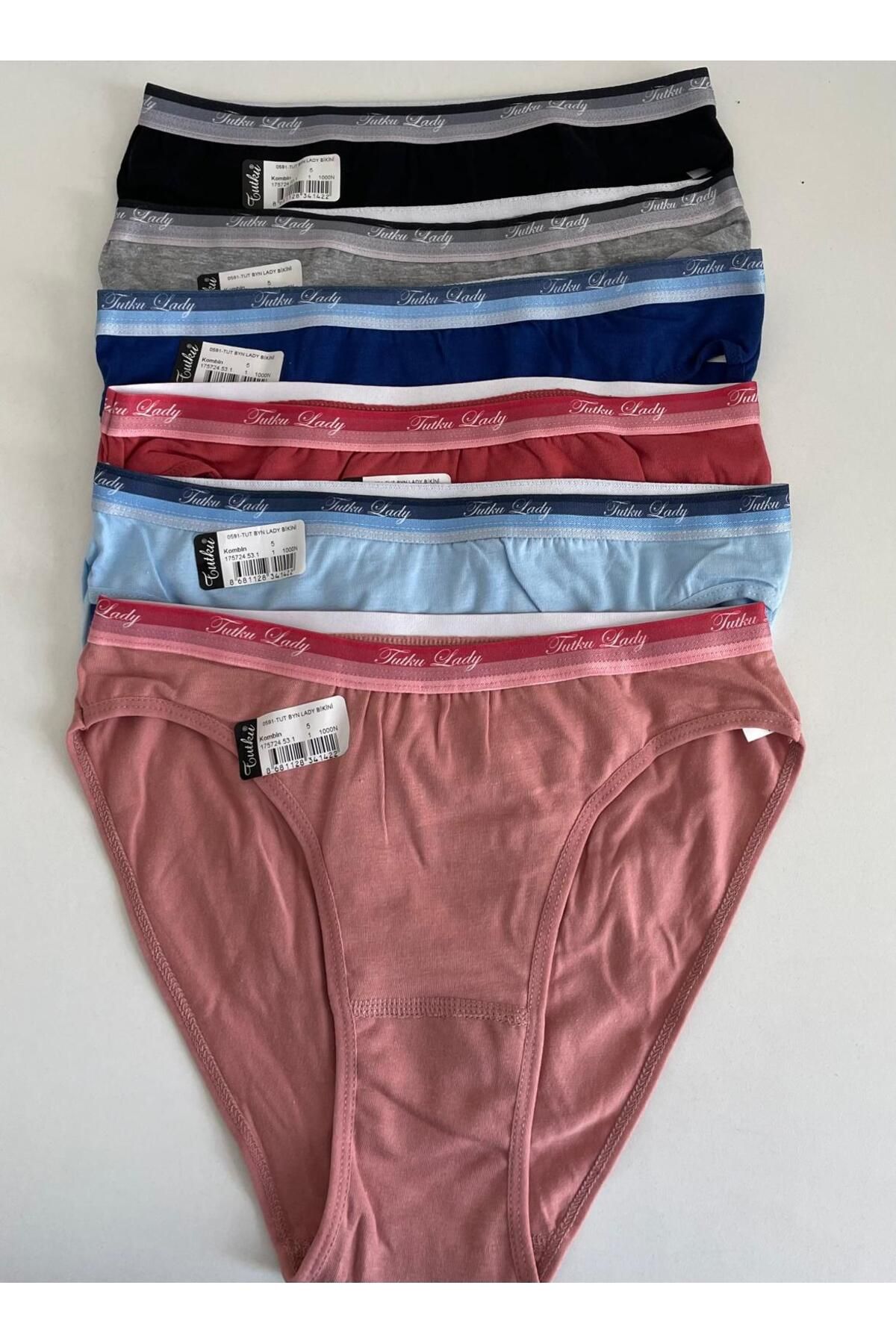 H&S STORE tutku bikini (kilot) 6 lı çok renkli şık rahat ve kaliteli