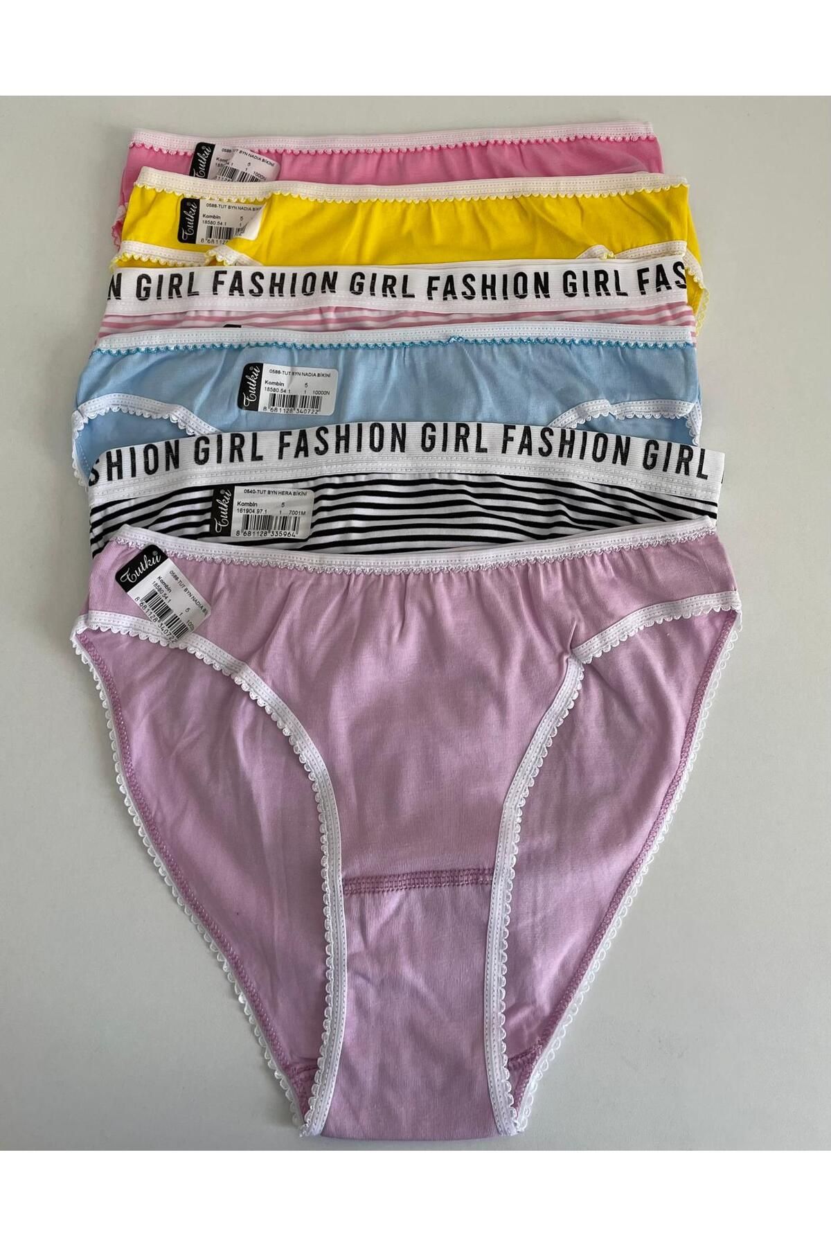 H&S STORE tutku bikini (kilot) 6 lı çok renkli şık rahat ve kaliteli
