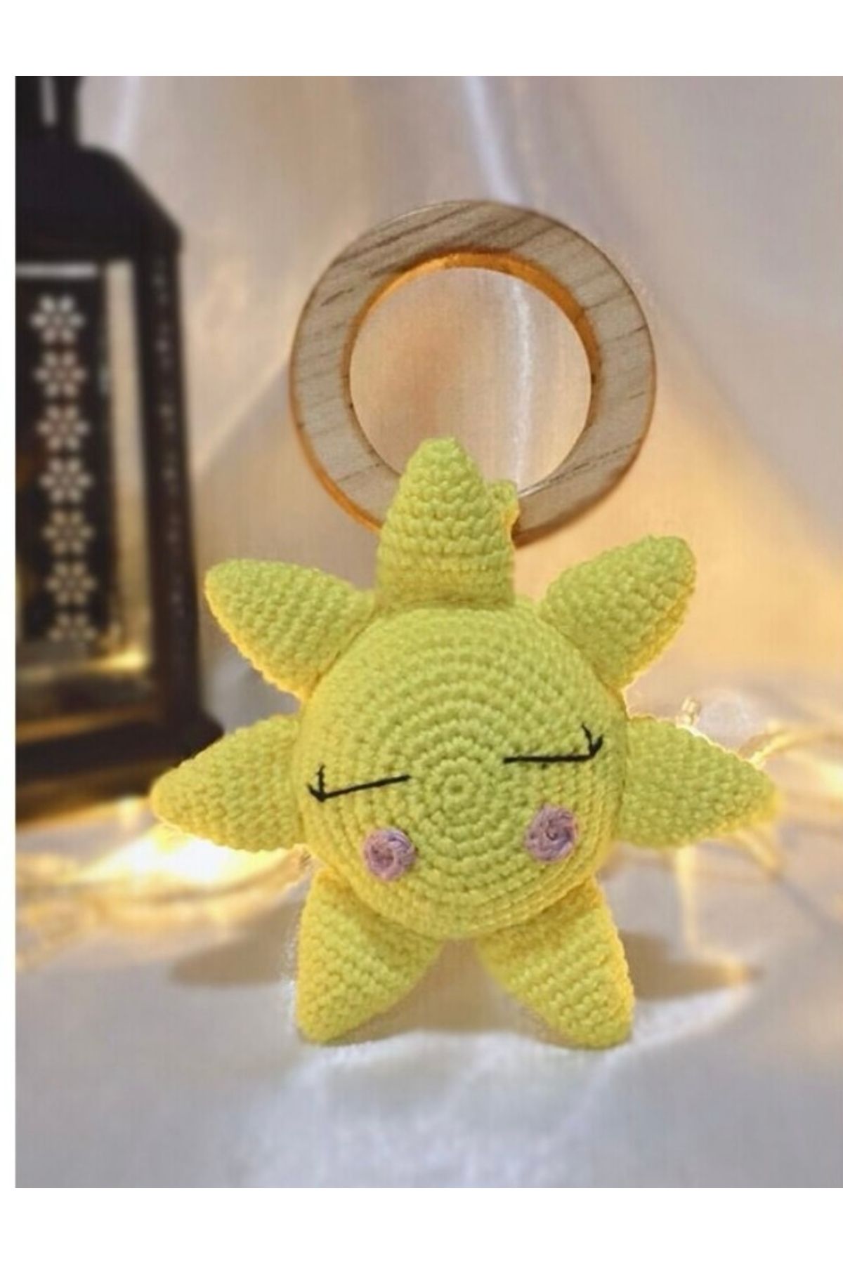 Store Amigurumi Güneş Diş Kaşıyıcı Çıngırak