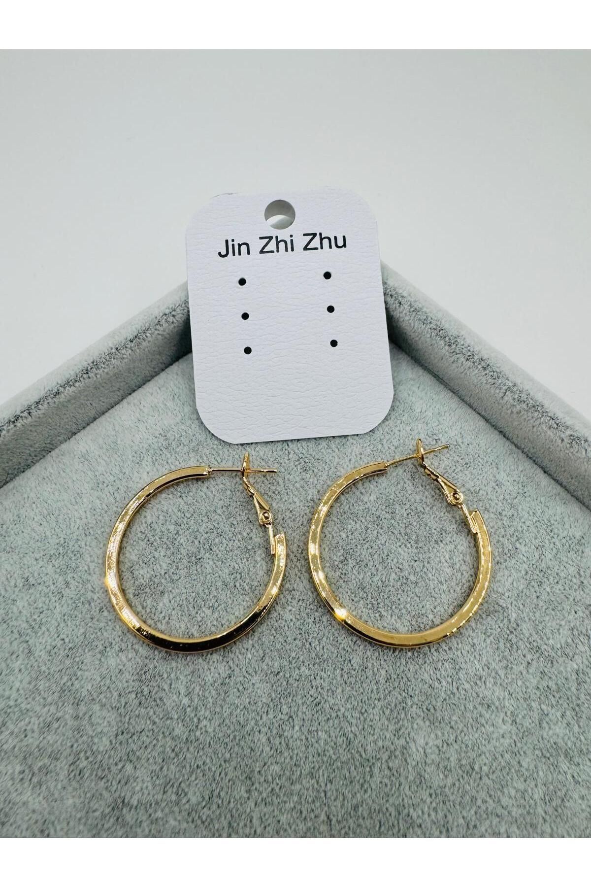 GLY ÇLKBİJUTERİ COLUMBUS Kp261 Halka Zirkon Küpe (Gold)