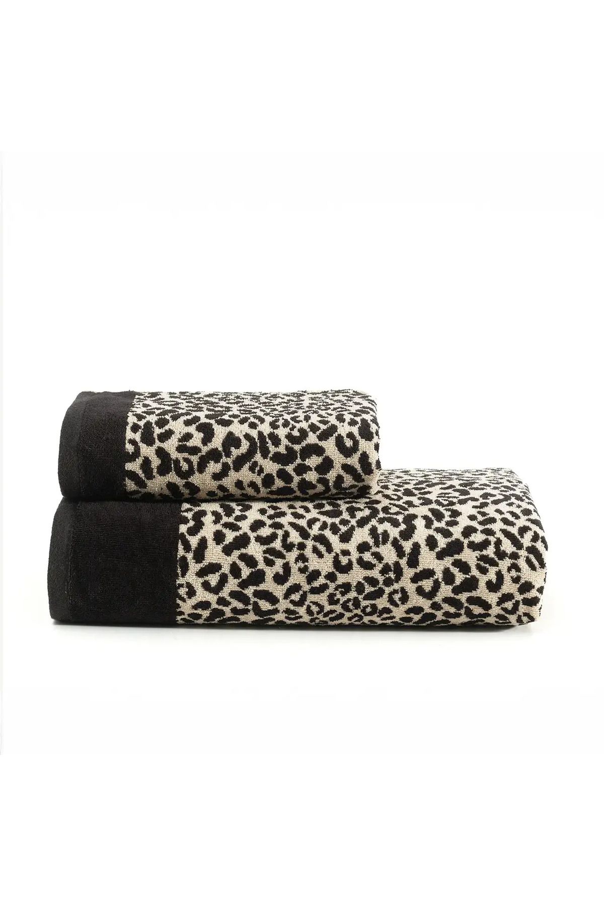 ELLE HOME Leopar Baş Havlusu - Beyaz