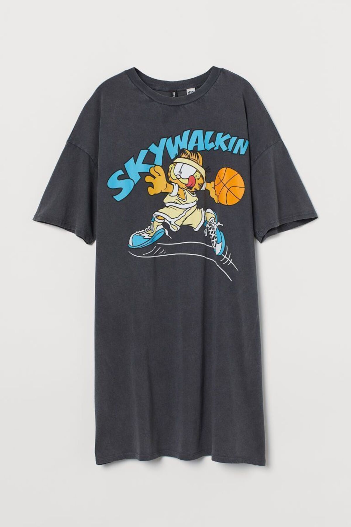 Şahika Gürkan To The Moon & Sun Garfield Baskı Oversize T-Shirt Elbise