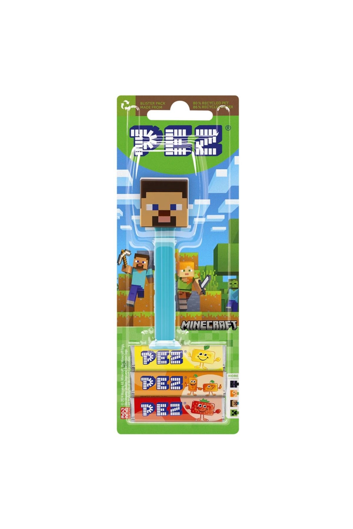 Pez Oyuncaklı Şeker Minecraft (Steve)