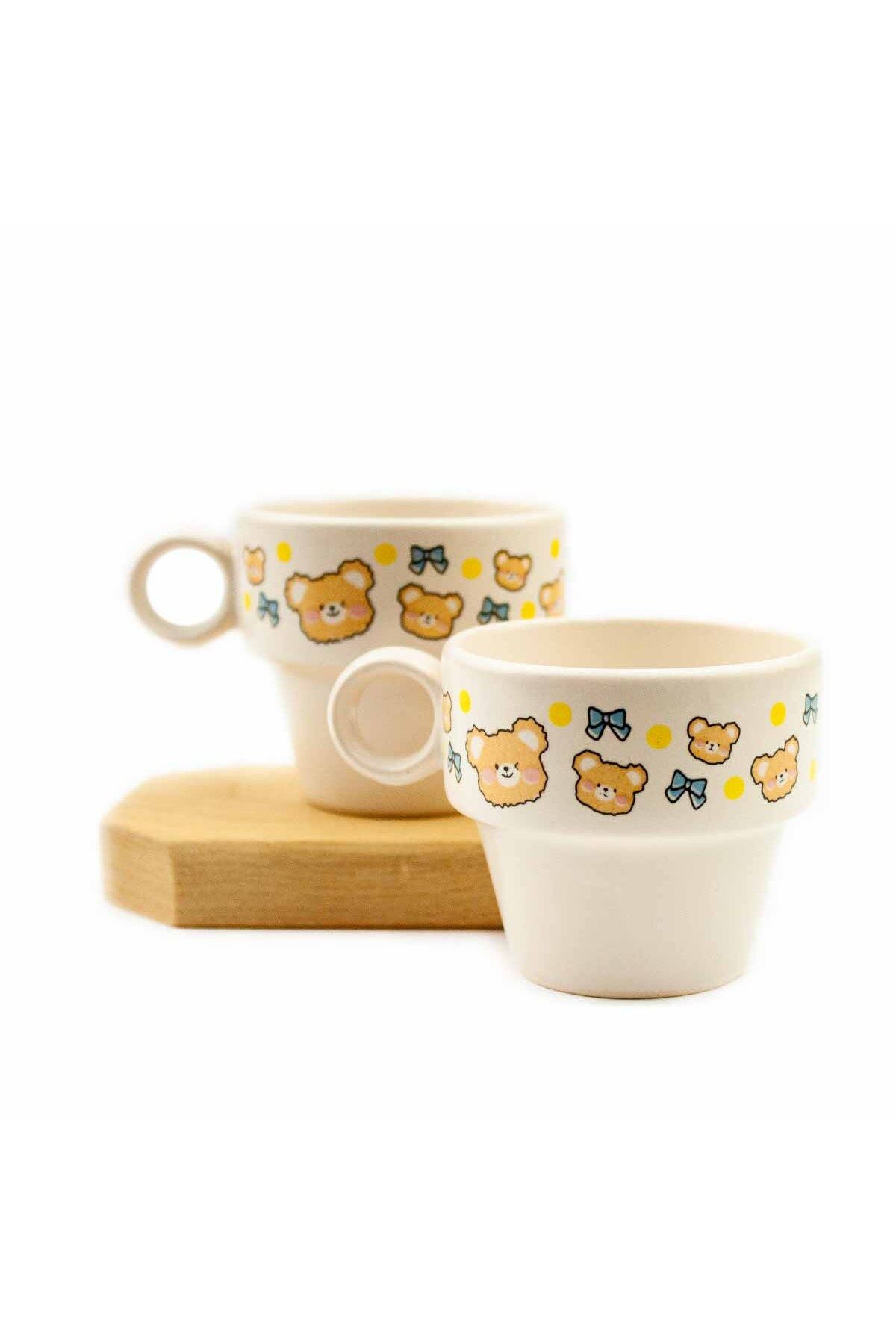 PALTO TASARIM Puppy 2'li Espresso Bardak Seti - Hediye Seramik Fincan