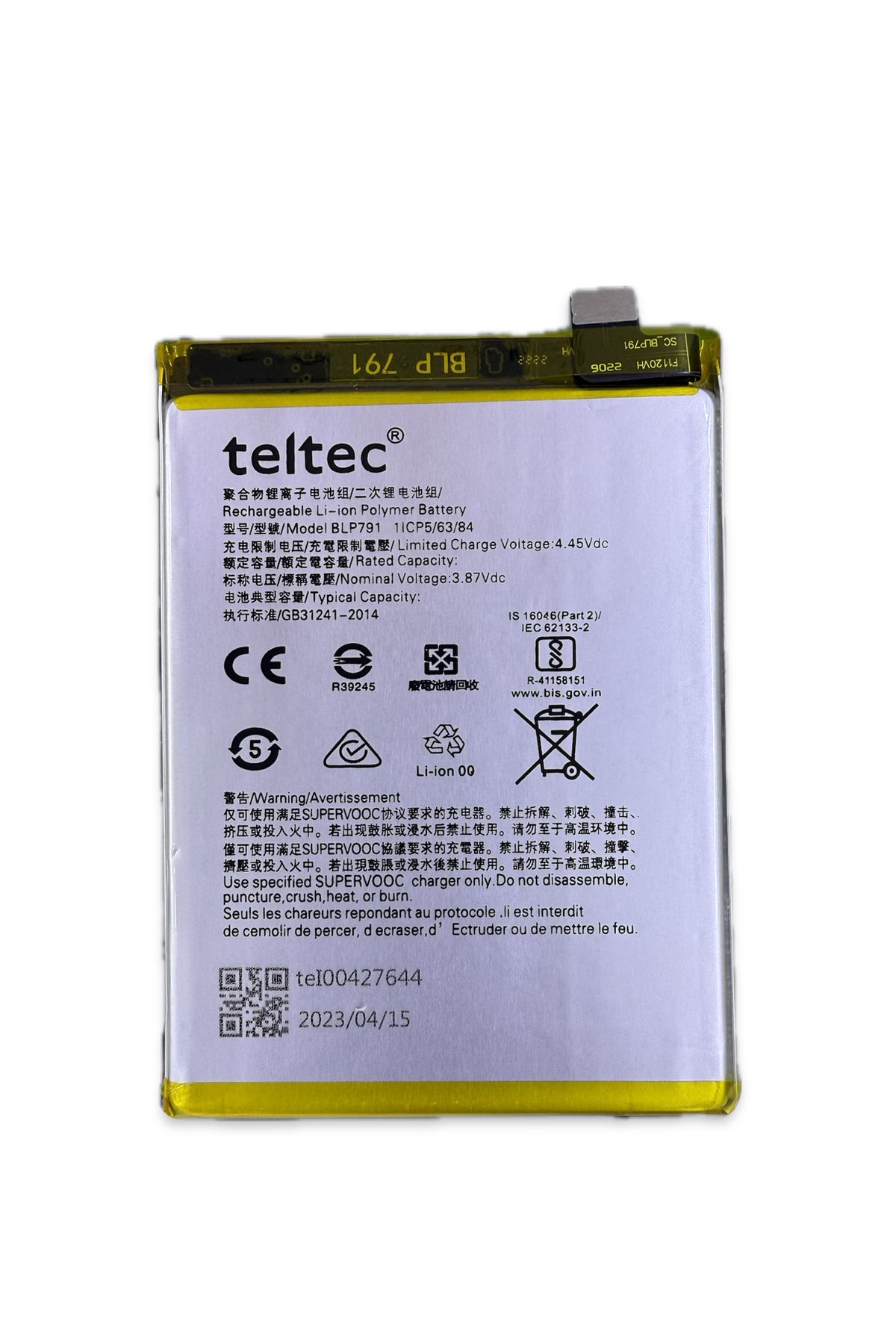 teltec Oppo Reno 4 lite batarya