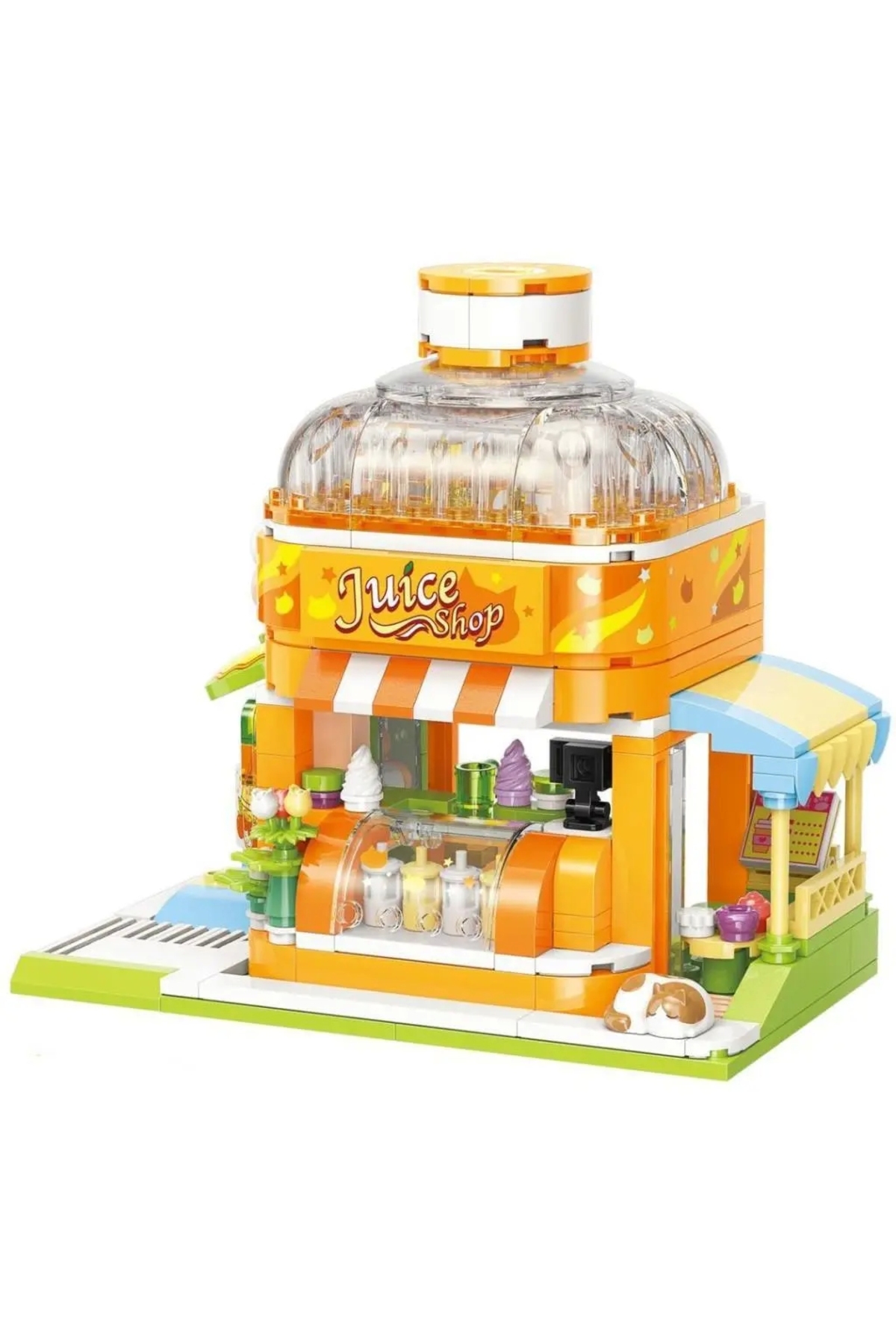 میکرو بلاک فروشگاه آبمیوه ۳۱۵ تکه – ست‌های لگو – کیپلی لگو مینی – کیپلی لگو – میکرو