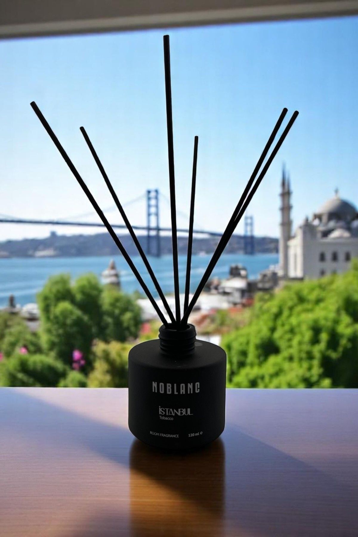 Noblanc İstanbul Bambu Çubuklu Koku 120 ml-Tütün Esintili Lüks Koku Deneyimi