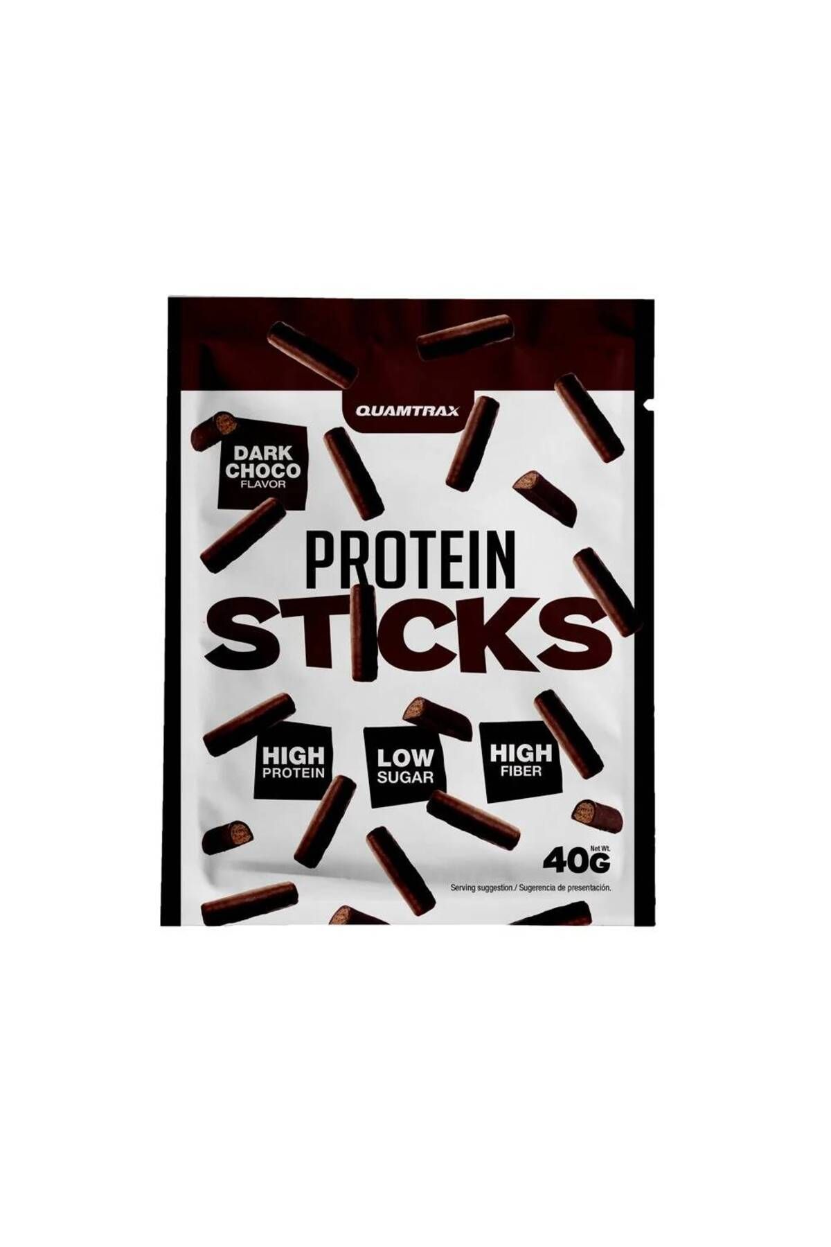 Quamtrax Protein Sticks 40g, Quamtrax, Desert Bastonase Proteice White Choco - One Size