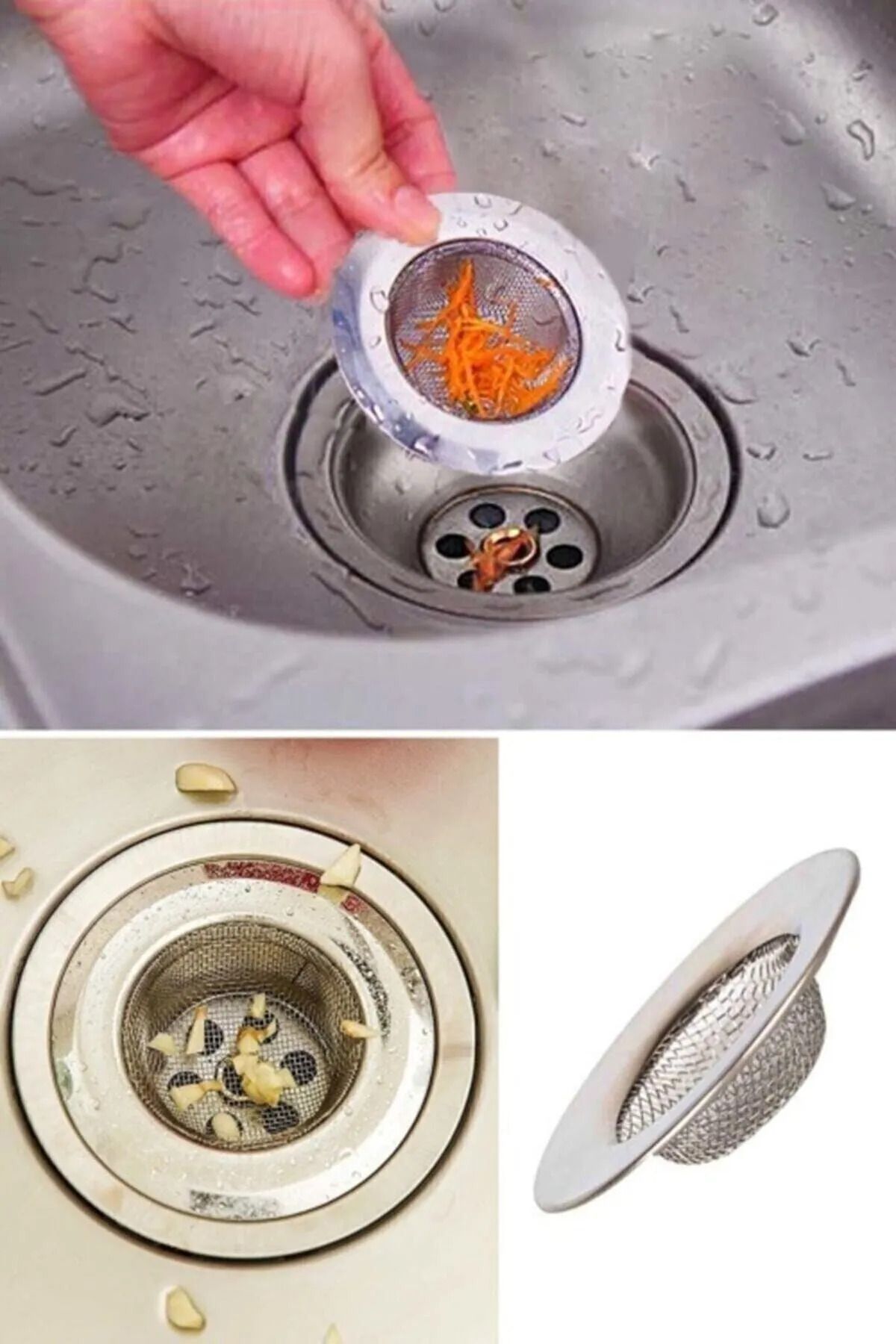 NEHAN Lavabo İçi Süzgeç Paslanmaz 7.5cm
