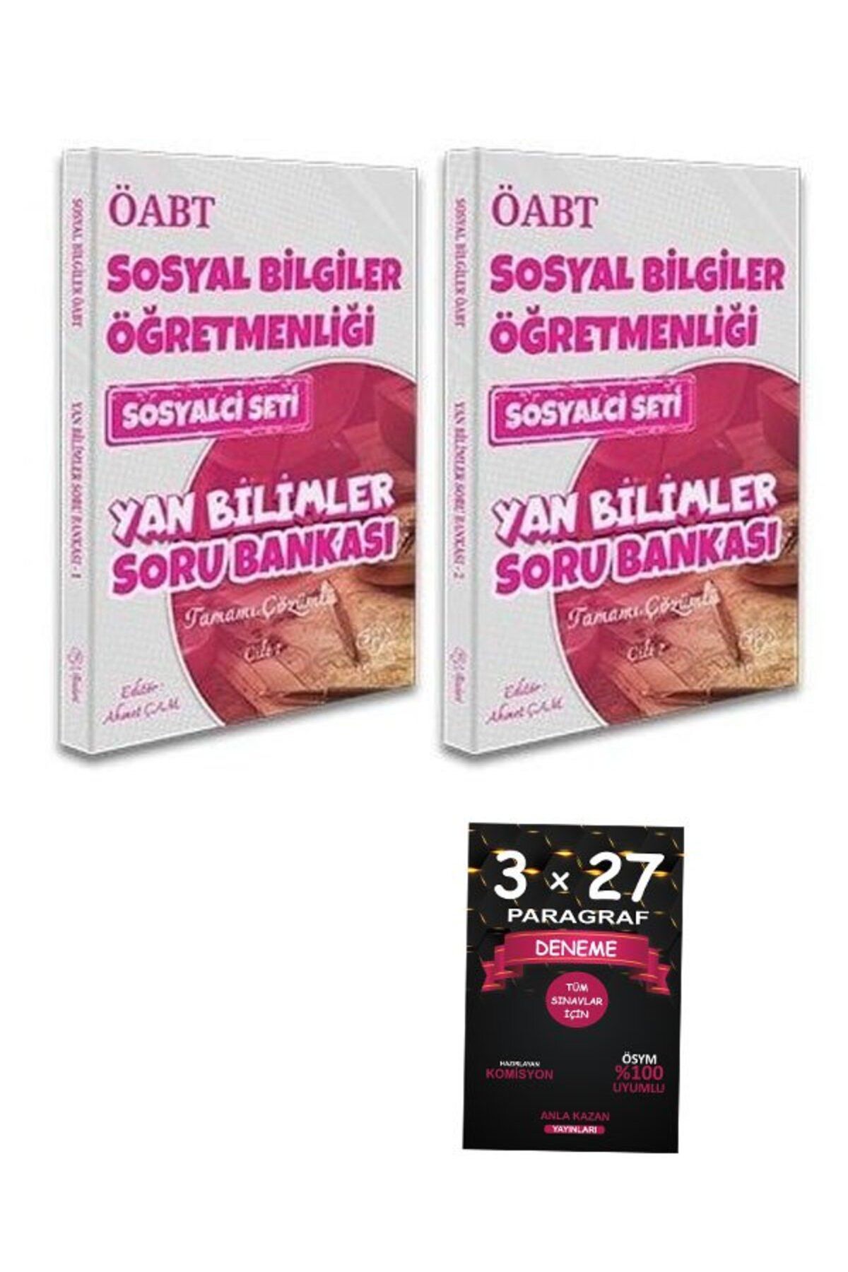 Anla Kazan Yayınları CBA Yayınları ÖABT MEB-AGS Sosyal Bilgiler Öğretmenliği Yan Bilimler Soru Bankası SOSYALCİ Set