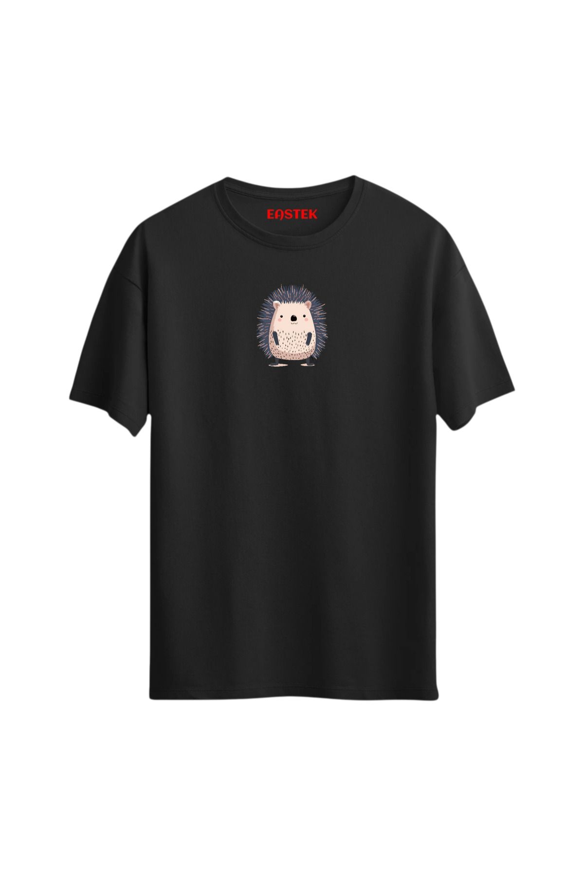 Eastek Hedgehod Minimal Unisex Baskılı Tasarım Tshirt